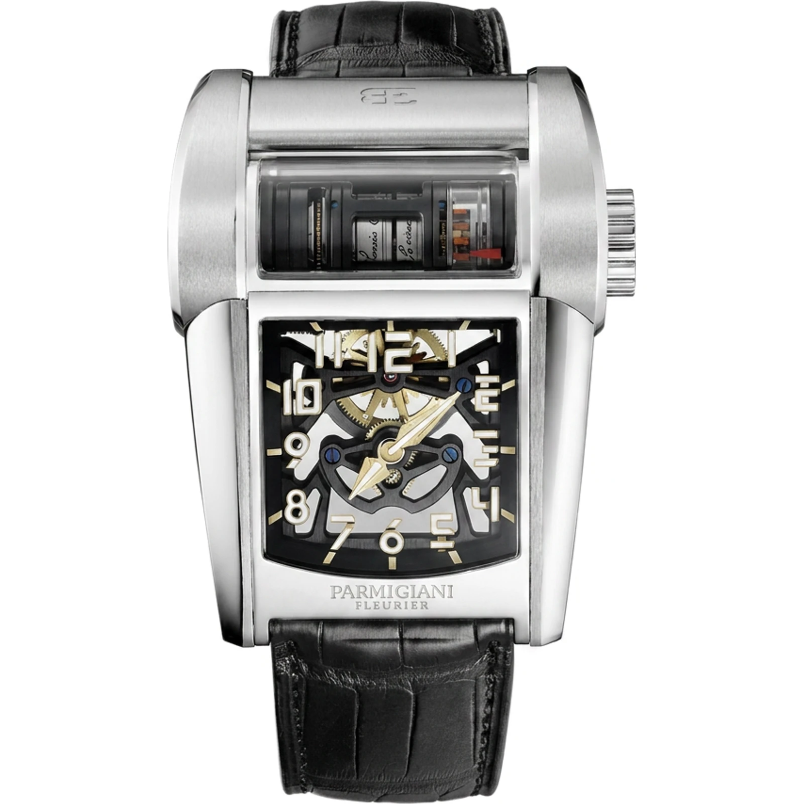 Parmigiani Fleurier Bugatti Type 390, white gold, limited to 10 pieces PFH390-1201401-HA1442