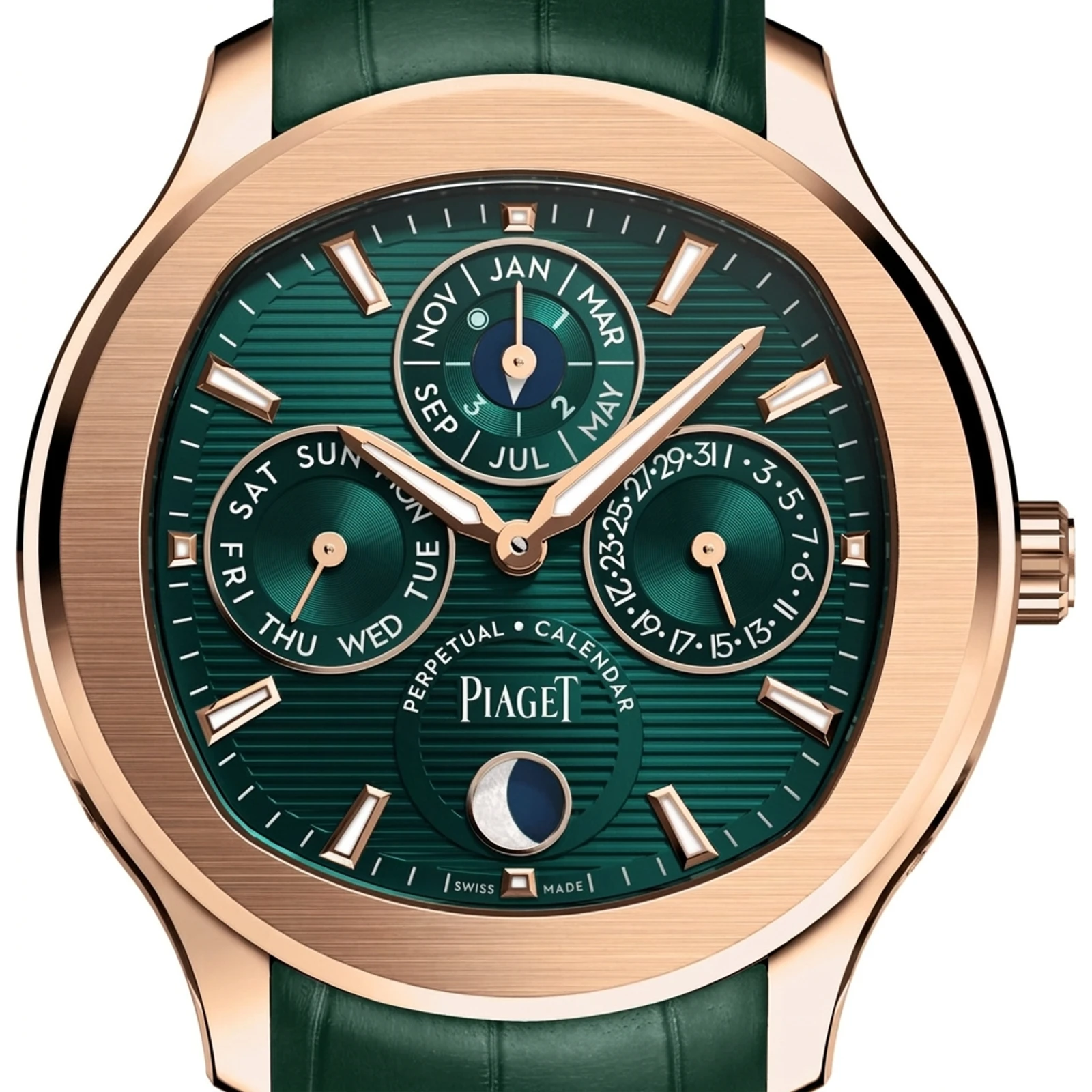 Piaget Polo Perpetual Calendar Ultra-Thin (rose gold, green dial) G0A48006