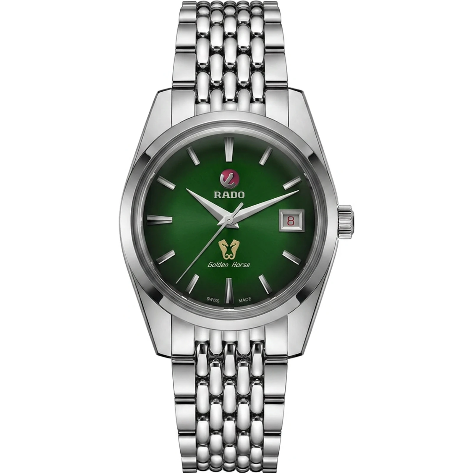 Rado Golden Horse 1957 Automatic, stainless steel, green dial, 37 mm R33930313