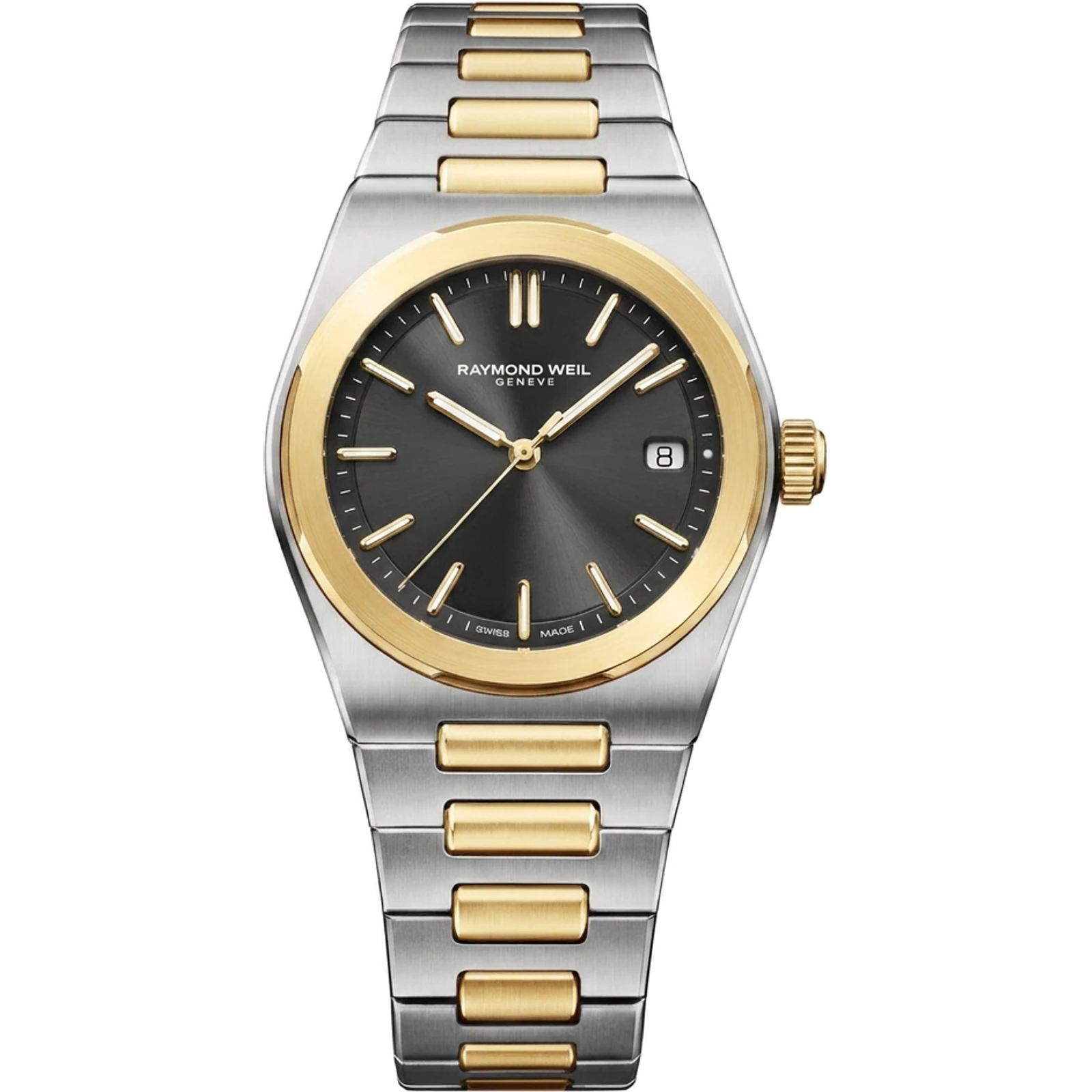 Raymond Weil A.R.T. Date, Graphite dial, stainless steel with yellow gold PVD (two-tone) 1000-STP-20001