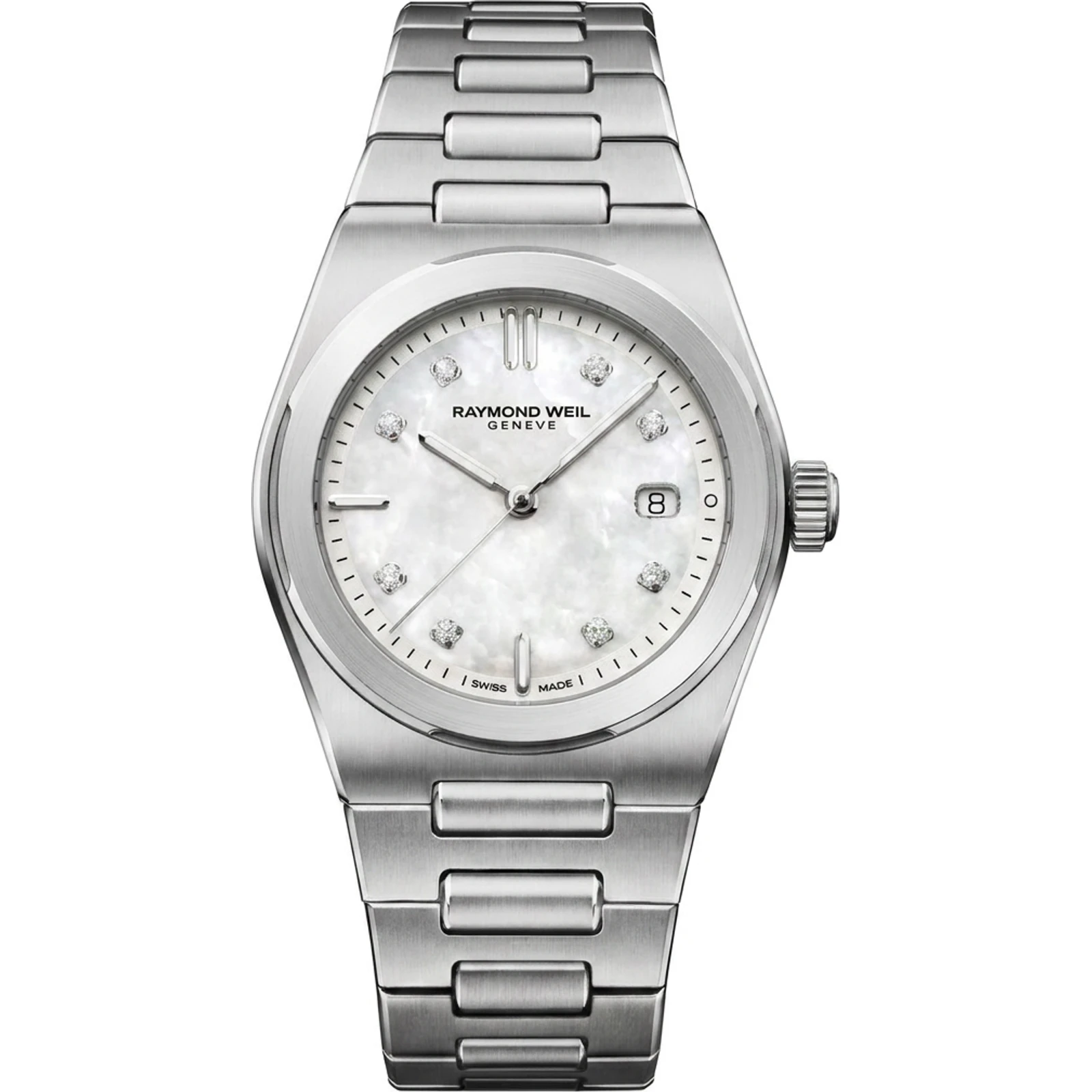 Raymond Weil A.R.T. Date 30 mm mother-of-pearl dial 1250-ST-97081