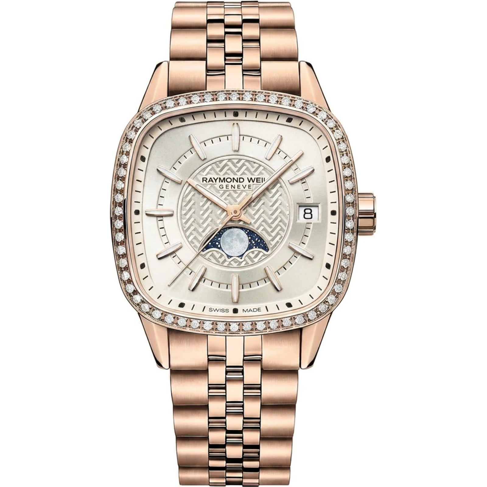 Raymond Weil Freelancer Cushion Moonphase, 34x34mm 2496-P5S-40051