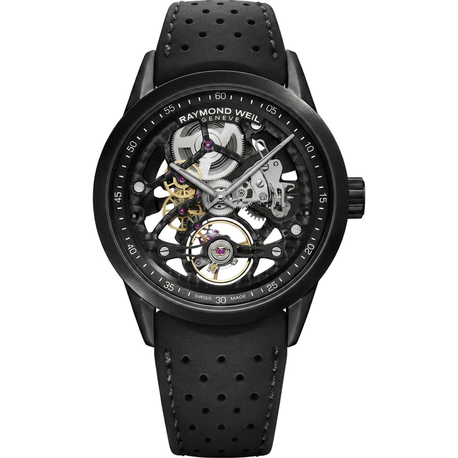 Raymond Weil Freelancer Calibre RW1212 Skeleton, Black 2785-BKR-20000