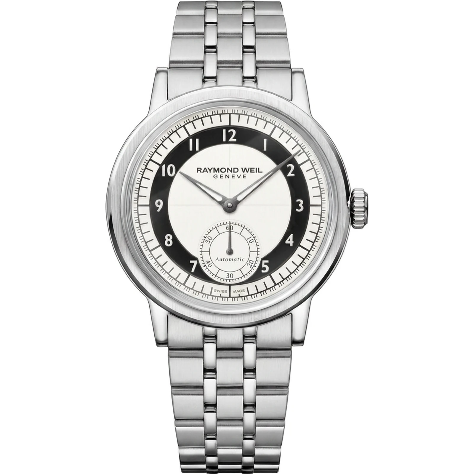 Raymond Weil Millesime Small Seconds, Tuxedo Black/White dial, bracelet 2930-ST-05642