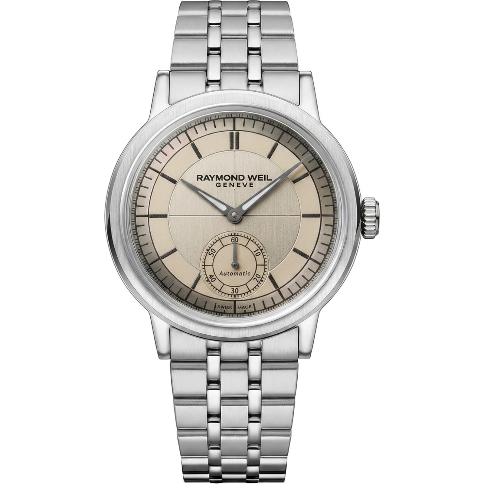 Raymond Weil Millesime Small Seconds, Champagne dial, bracelet 2930-ST-11001