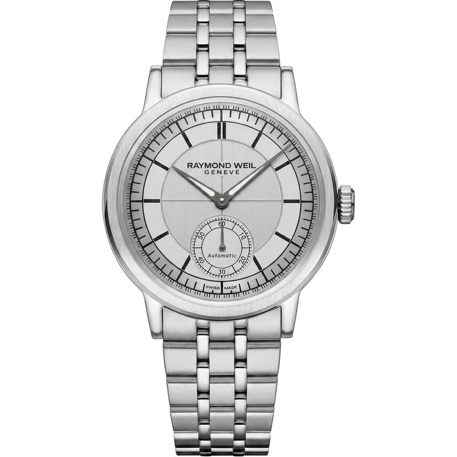 Raymond Weil Millesime Small Seconds, Silver dial, bracelet 2930-ST-65001