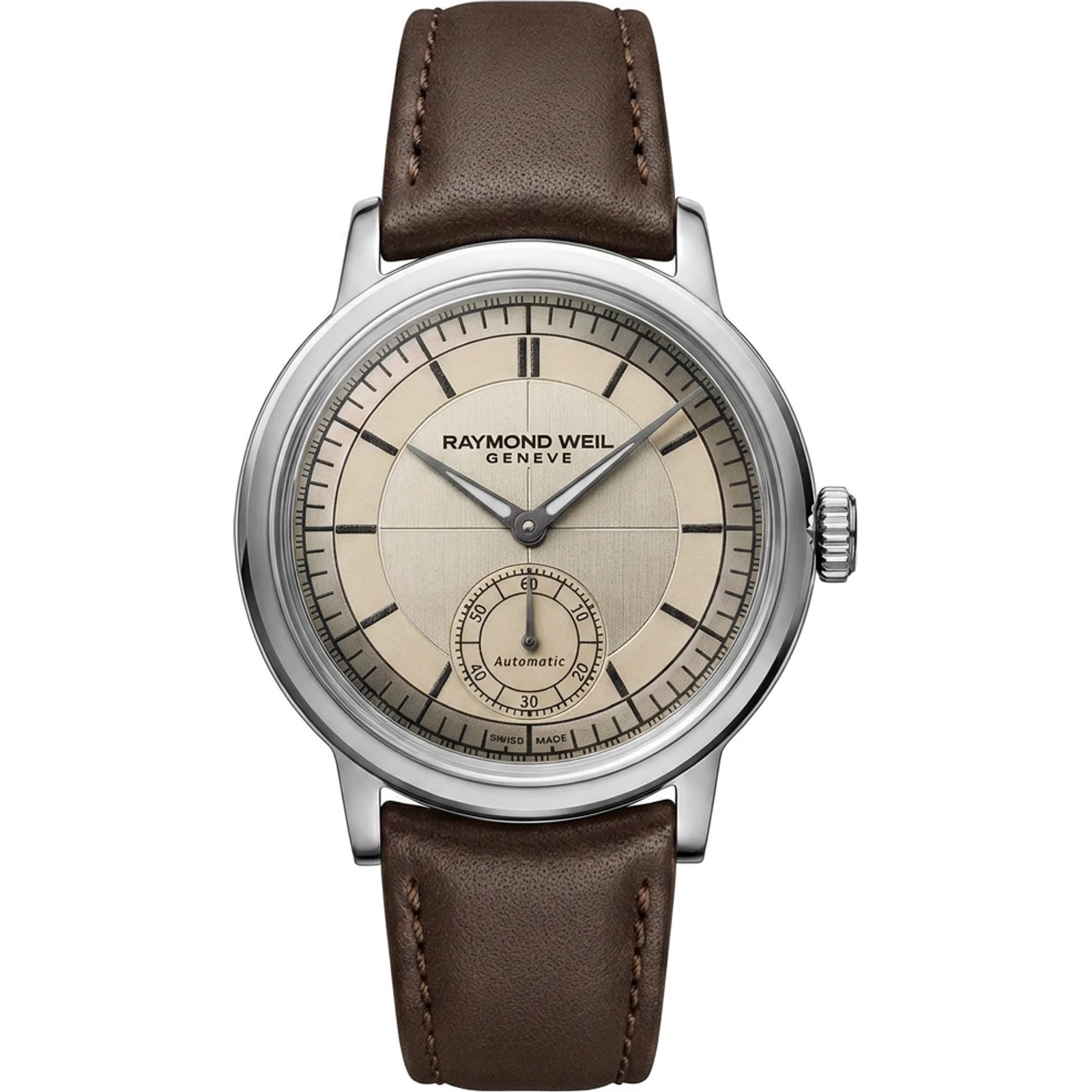 Raymond Weil Millesime Small Seconds, Champagne dial, leather 2930-STC-11001