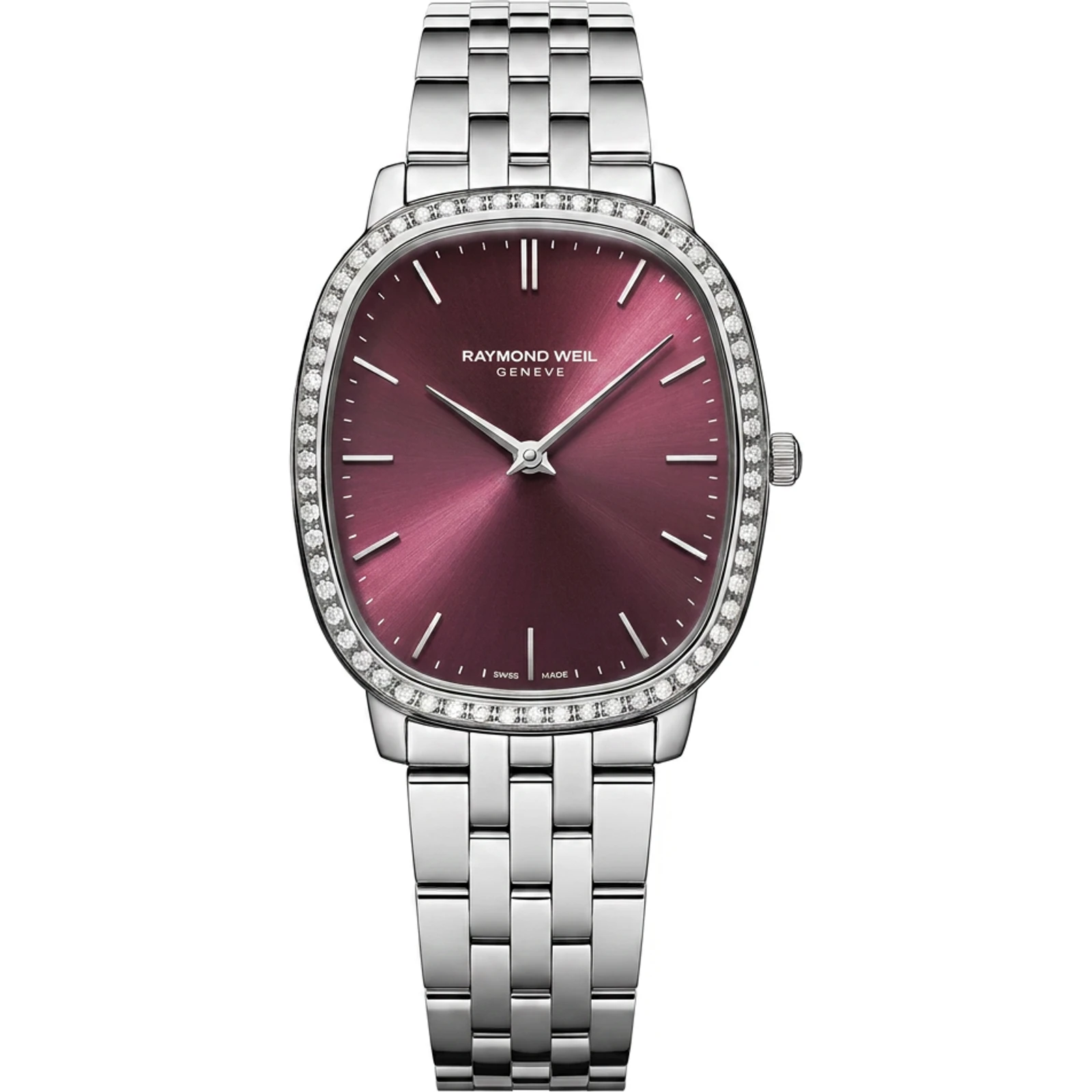 Raymond Weil Toccata Heritage, Red Grape, diamonds 5280-STS-45001