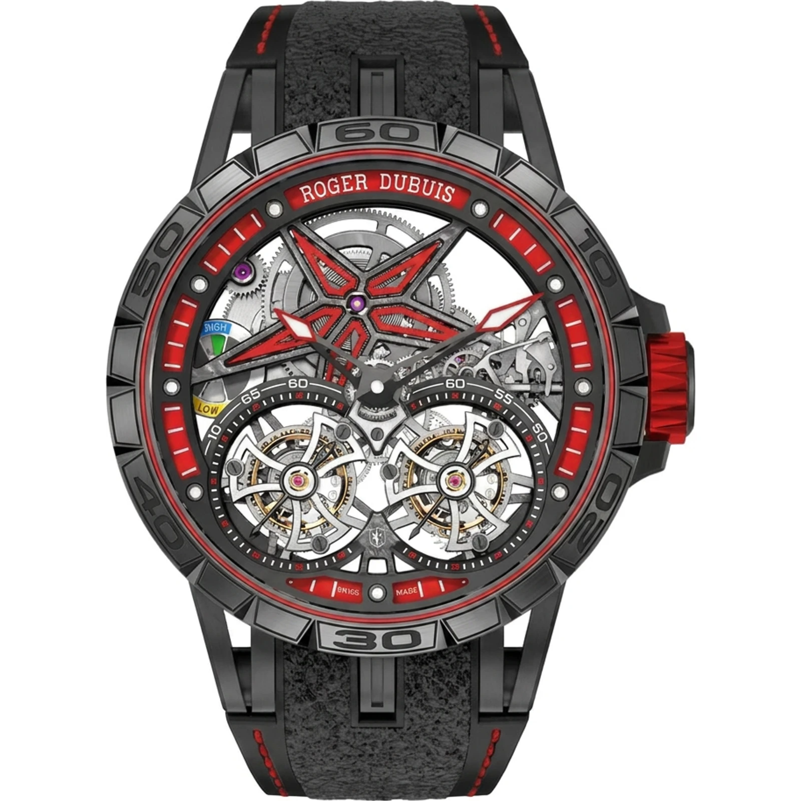 Roger Dubuis Excalibur Spider Pirelli Double Flying Tourbillon 47mm Titanium RDDBEX0657