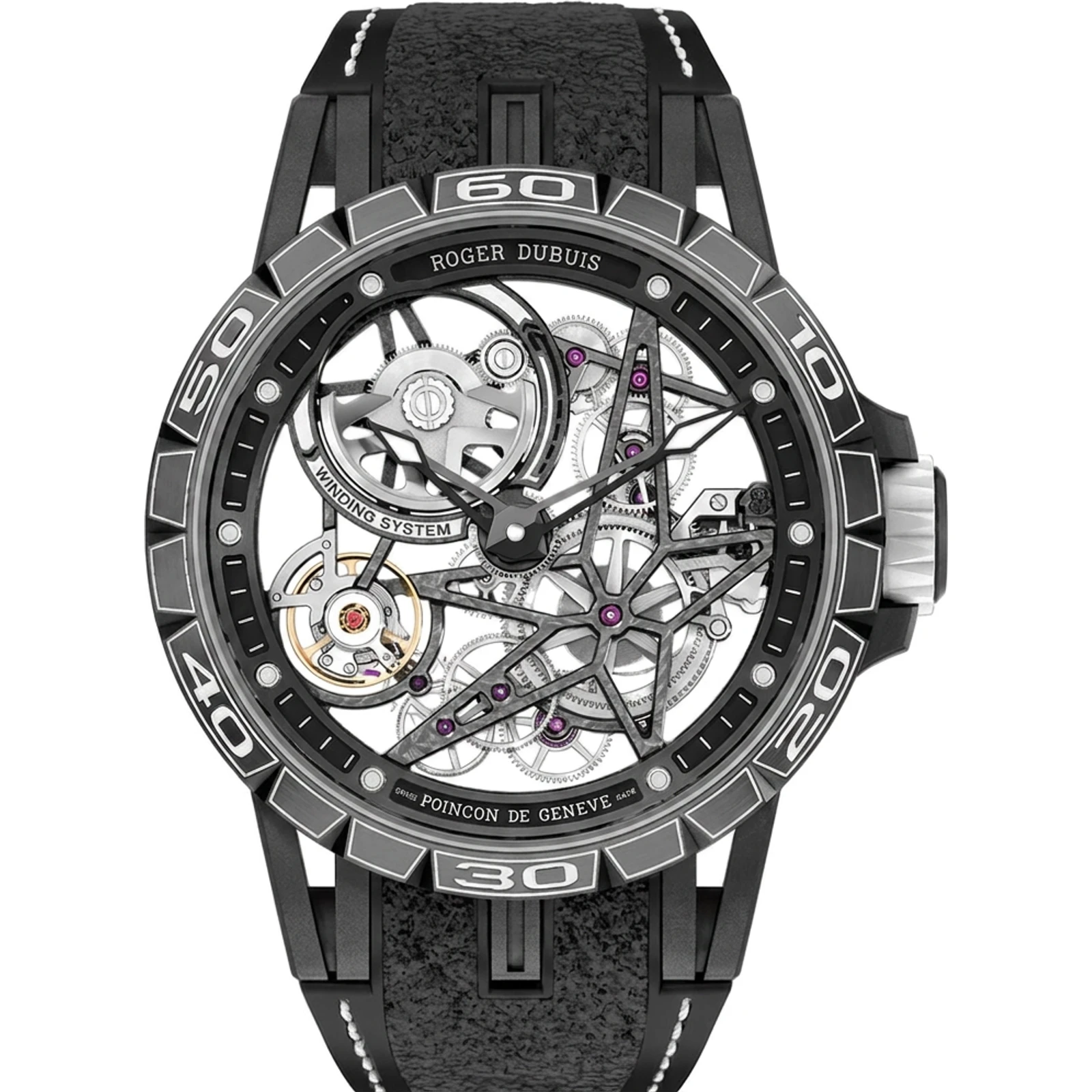 Roger Dubuis Excalibur Spider Pirelli Automatic Skeleton 45mm White RDDBEX0705