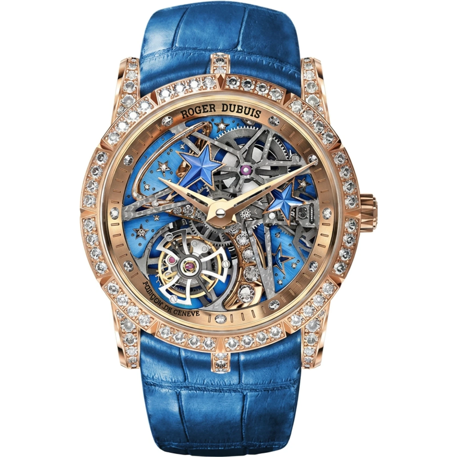 Roger Dubuis Excalibur Shooting Star Flying Tourbillon 36mm Pink Gold RDDBEX0761