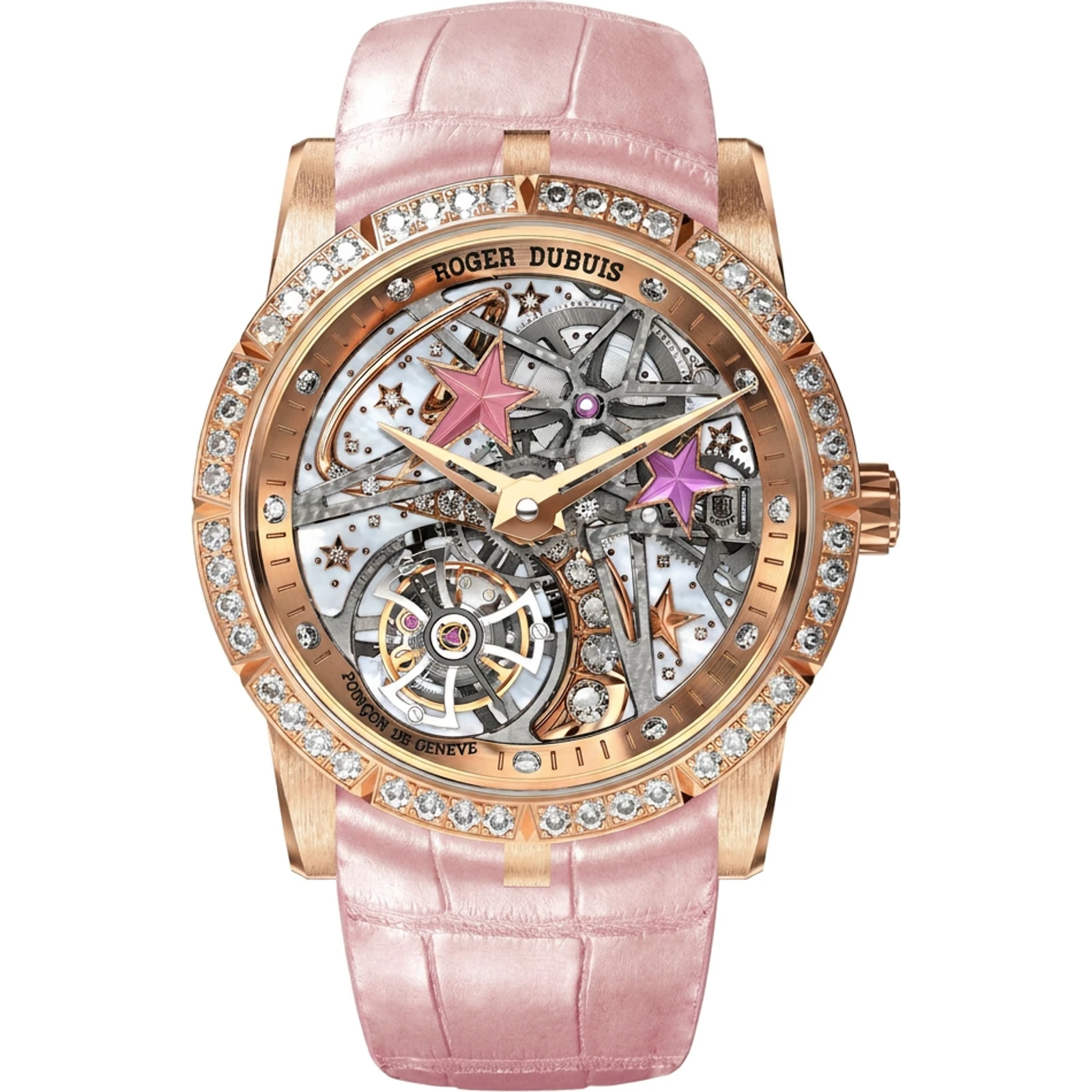 Roger Dubuis Excalibur Shooting Star Flying Tourbillon 36mm Rose Gold RDDBEX0762