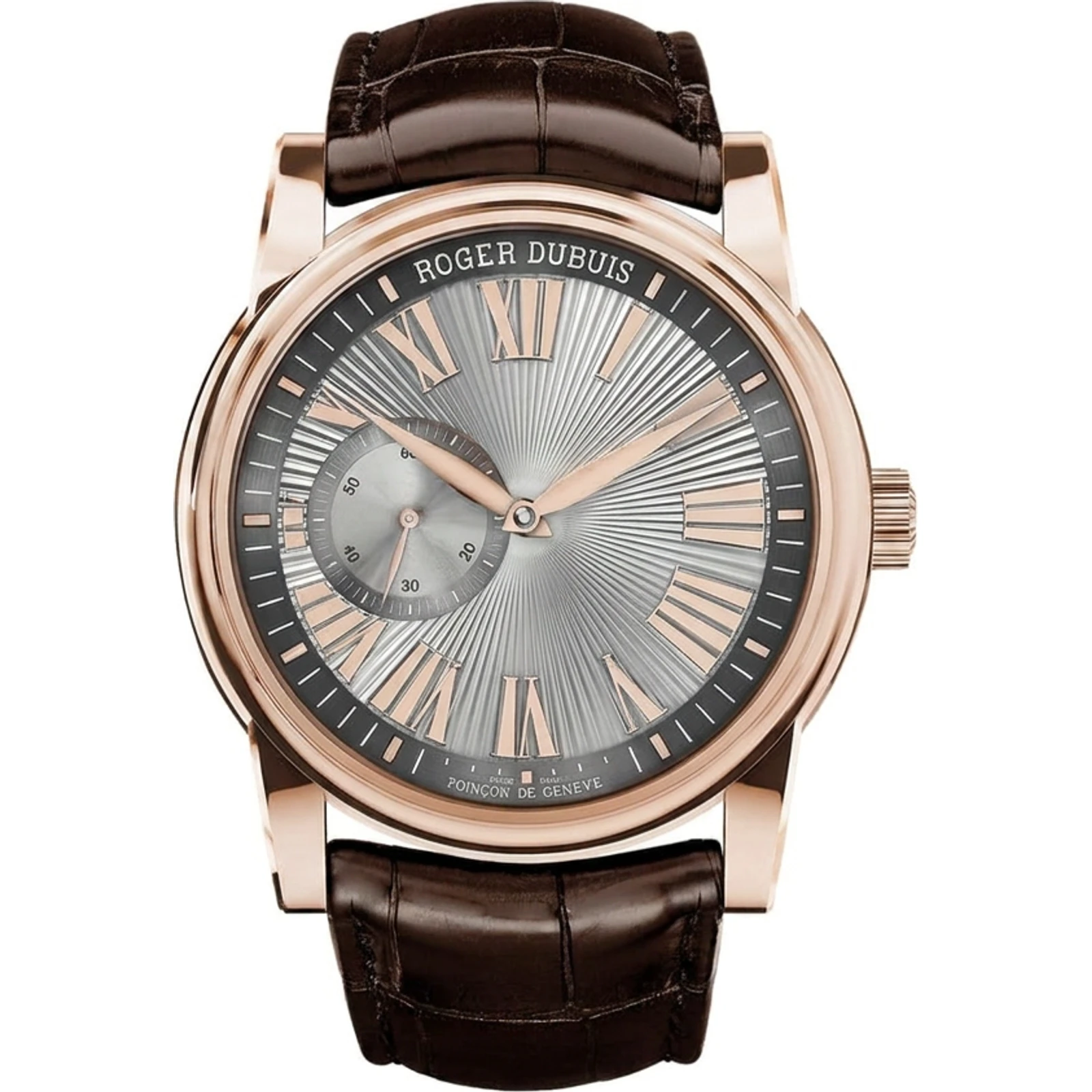 Roger Dubuis Hommage 42mm Automatic, Rose Gold, Anthracite Roman Dial RDDBHO0565