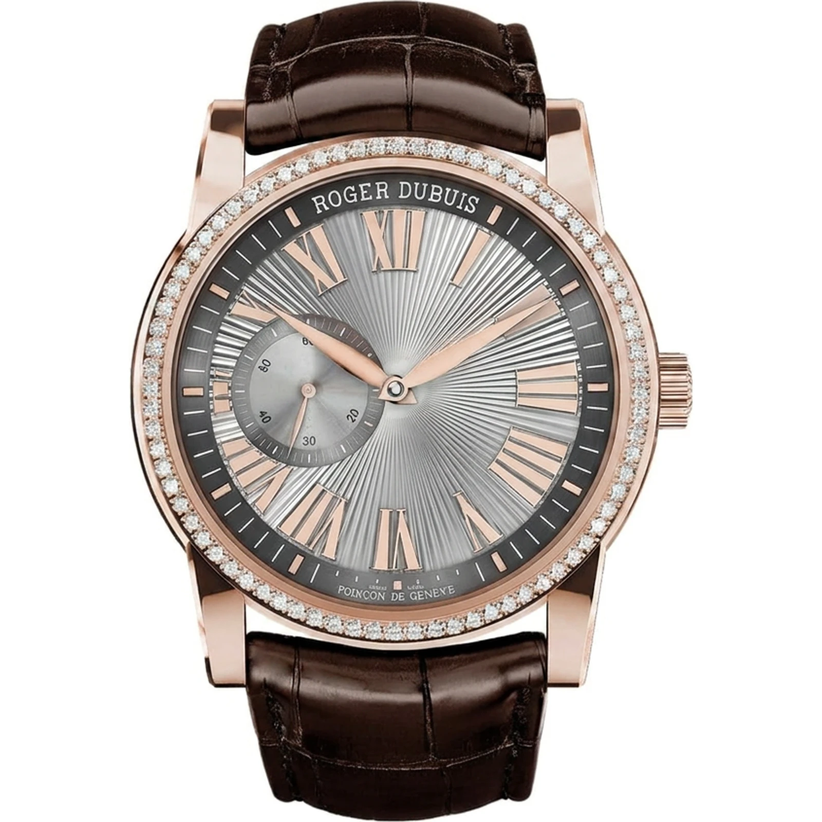Roger Dubuis Hommage 42mm Automatic, Rose Gold, Diamond Bezel RDDBHO0566