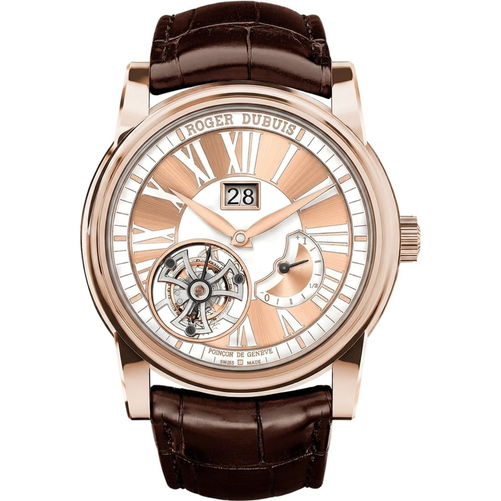 Roger Dubuis Hommage Flying Tourbillon Power Reserve, Pink Gold (Limited Edition) RDDBHO0568