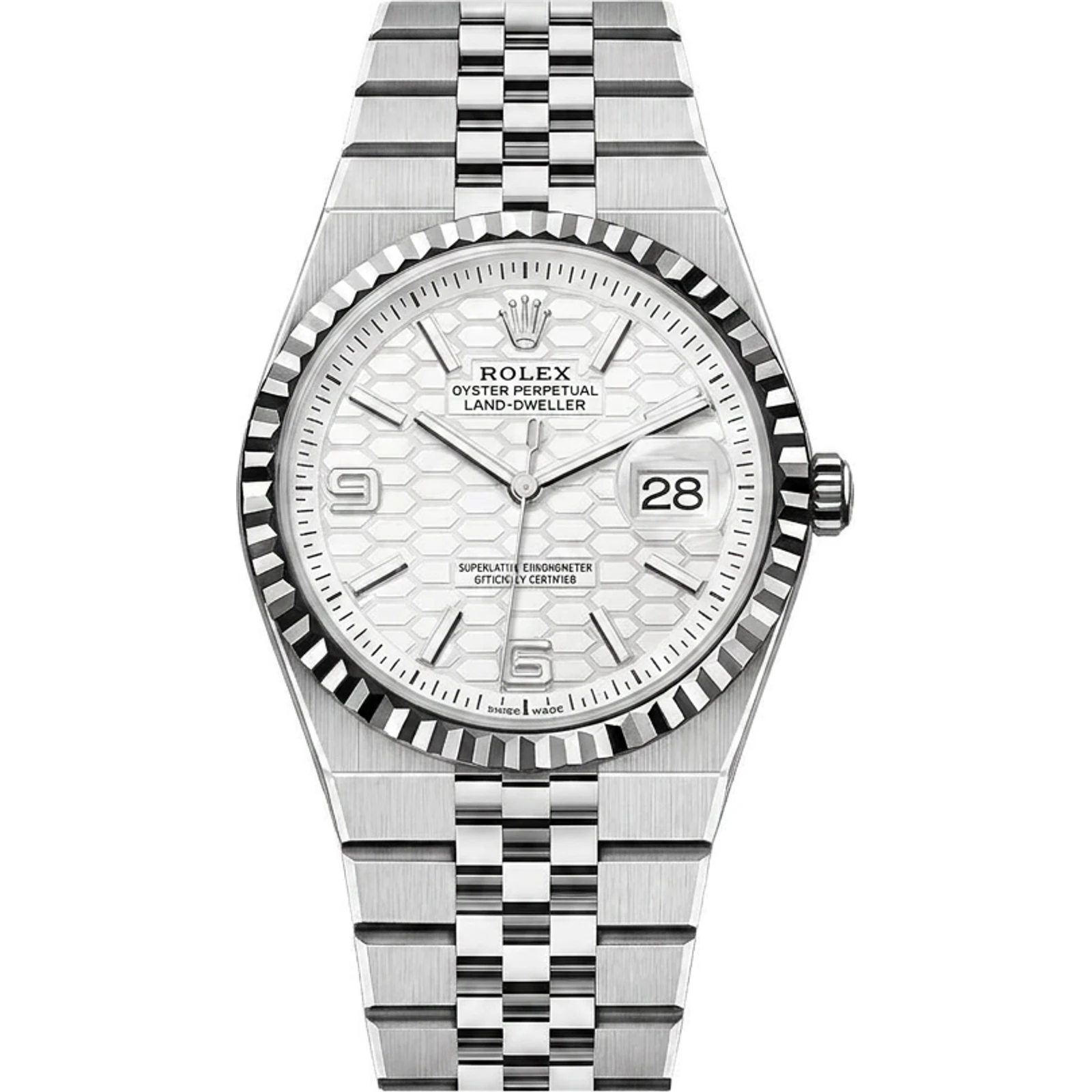 Rolex Land-Dweller 36 (White Rolesor, Intense White Dial) 127234