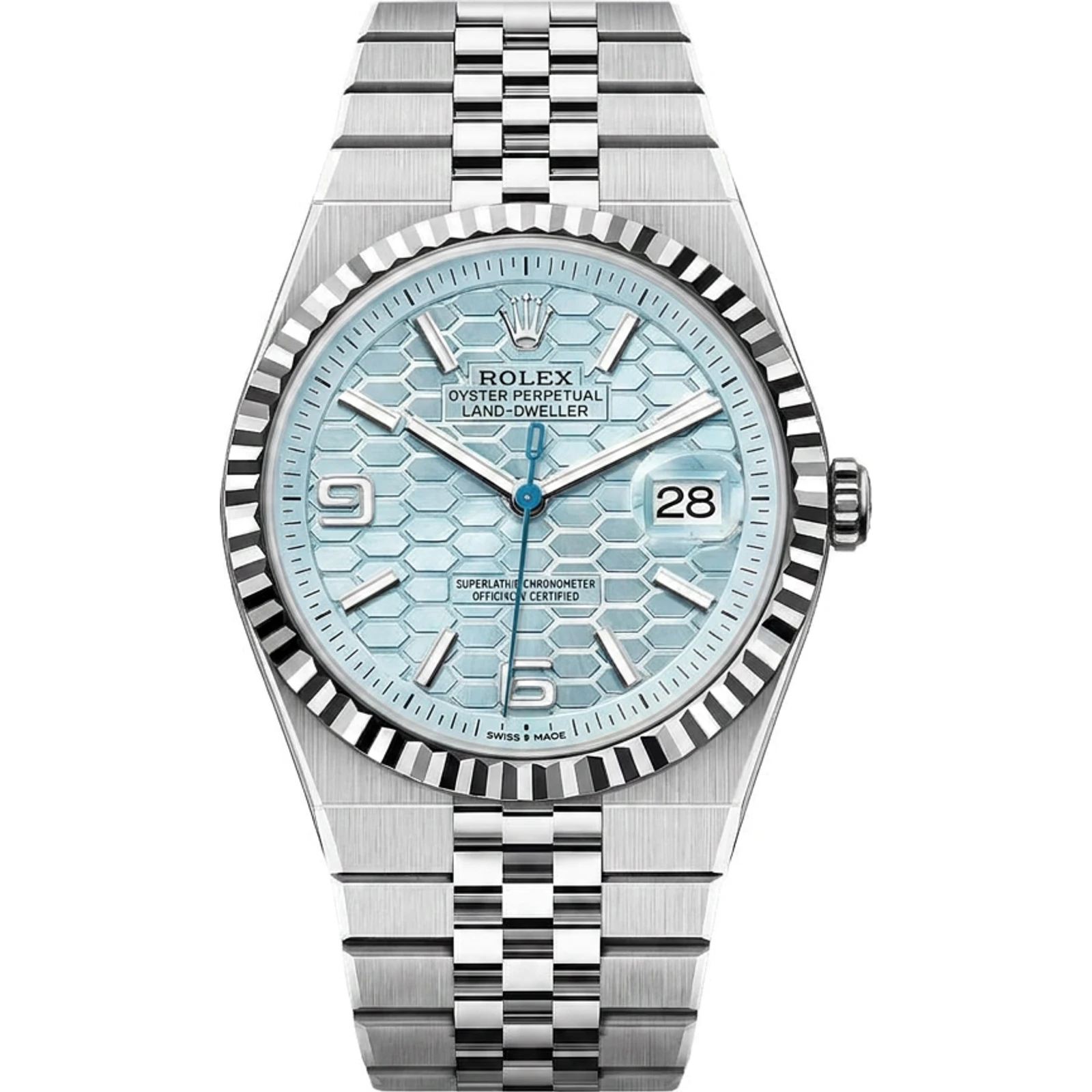Rolex Land-Dweller 40 (Platinum, Ice Blue Dial) 127336