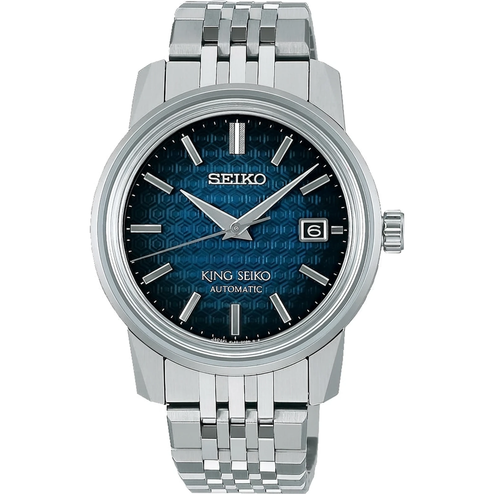 King Seiko Colourful Textured Dial (deep blue, turtle-shell pattern) SJE105