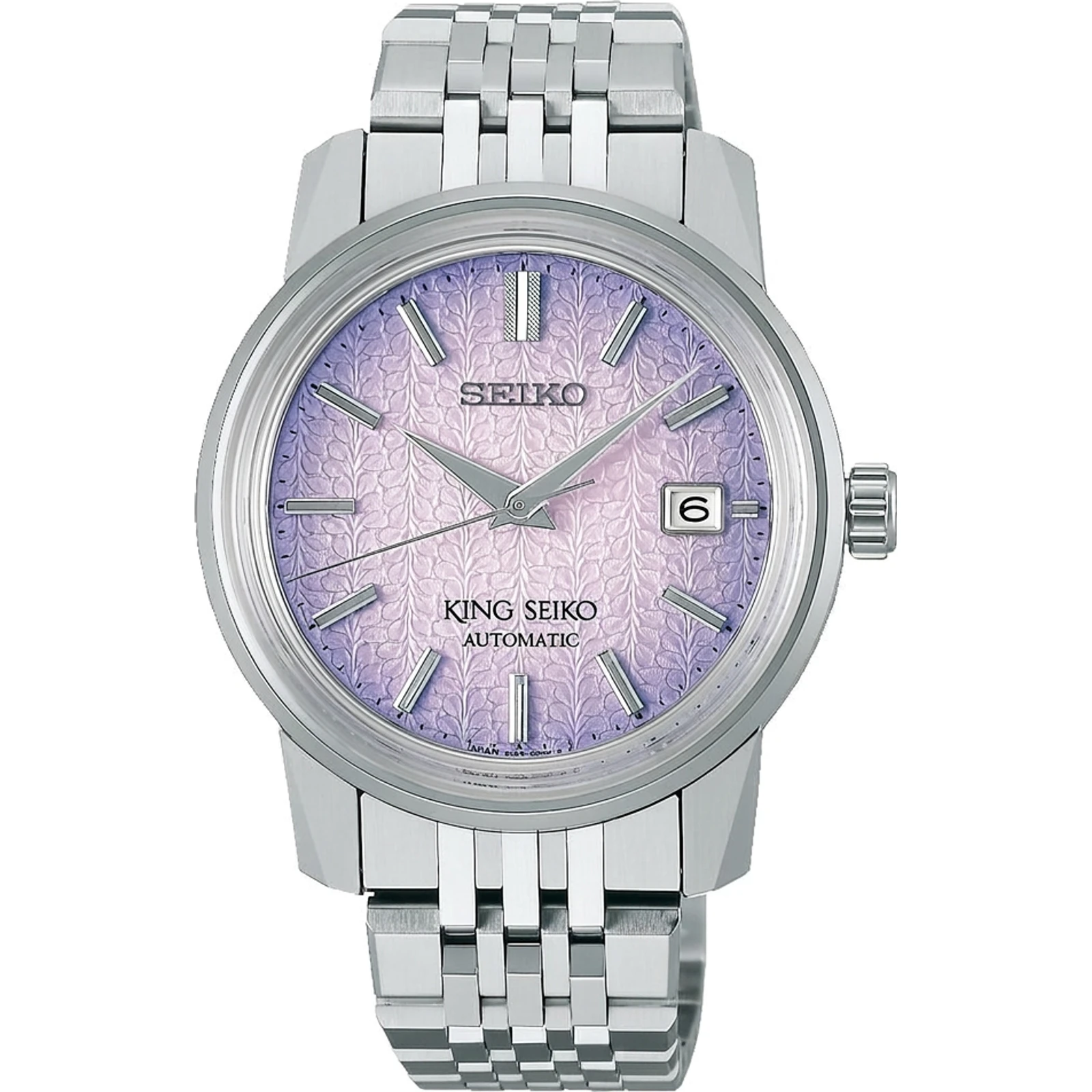 King Seiko Colourful Textured Dial (light purple, wisteria pattern) SJE107