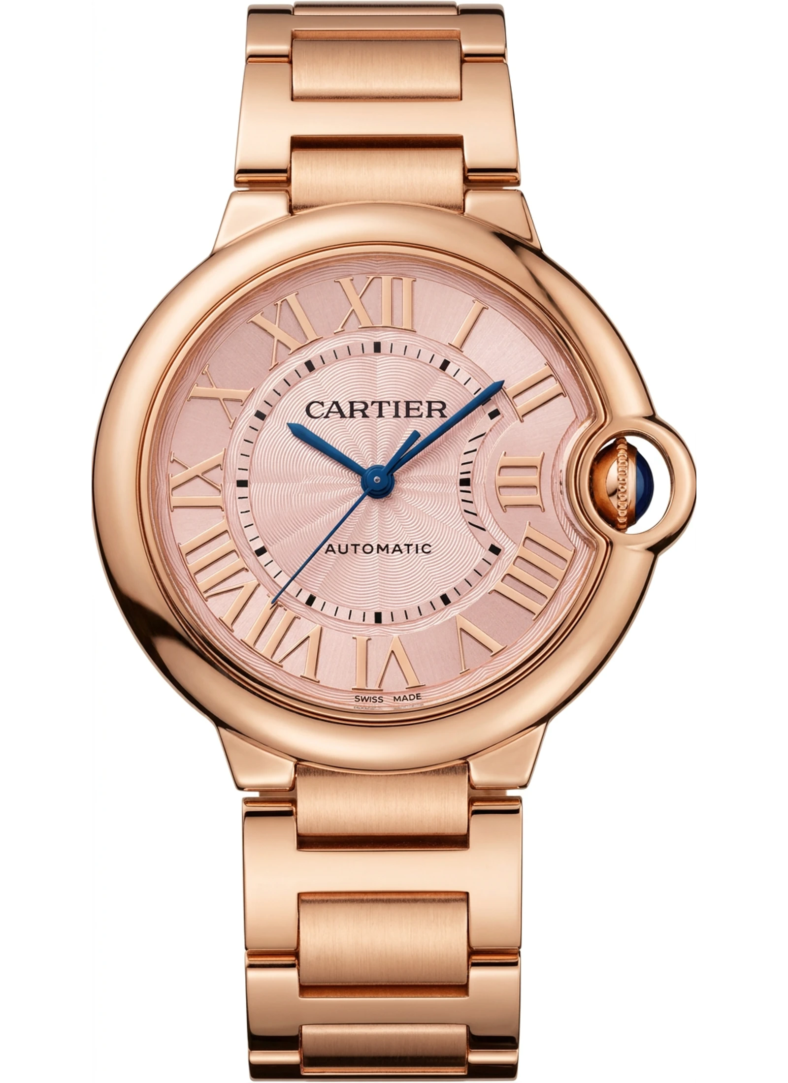 Cartier Ballon Bleu Pink Dial Large 36mm WSBB0007