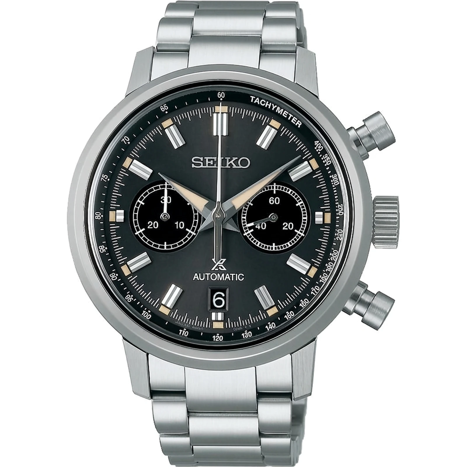 Seiko Prospex Speedtimer Mechanical Chronograph (charcoal-grey dial, cal. 8R46) SRQ037