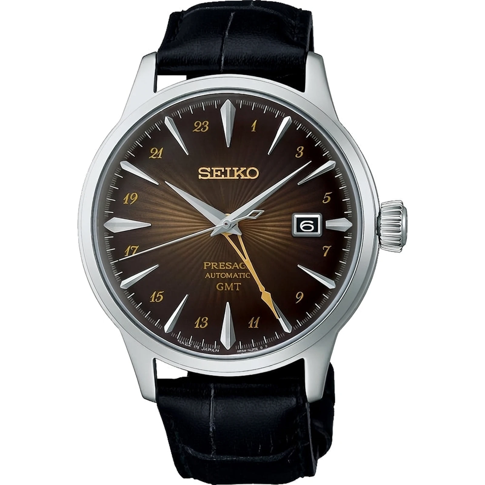 Seiko Presage Cocktail Time GMT "Rusty Nail" SSK039