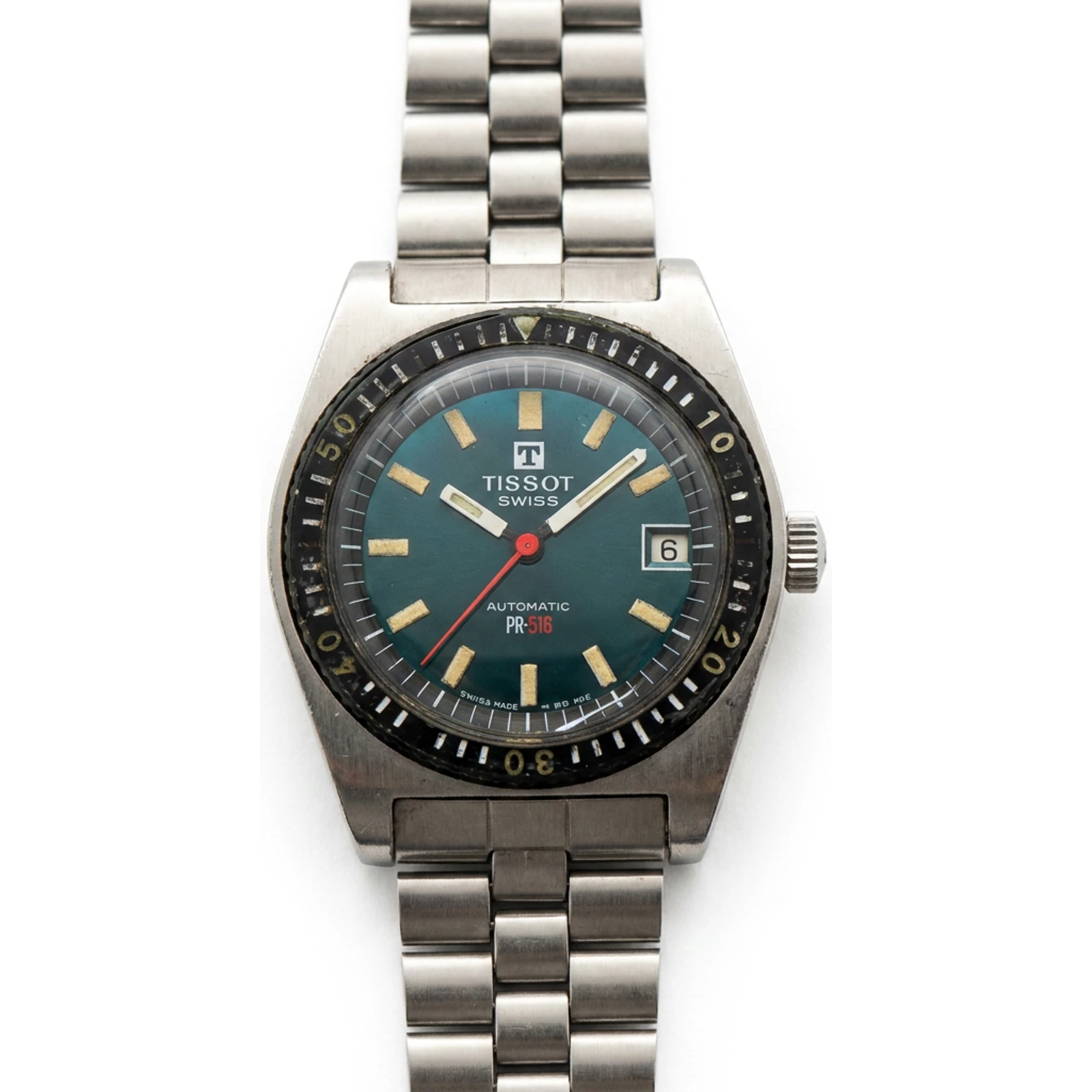 Tissot PR 516 Visodate, date-only ("Roger Moore" Live and Let Die model) 44622