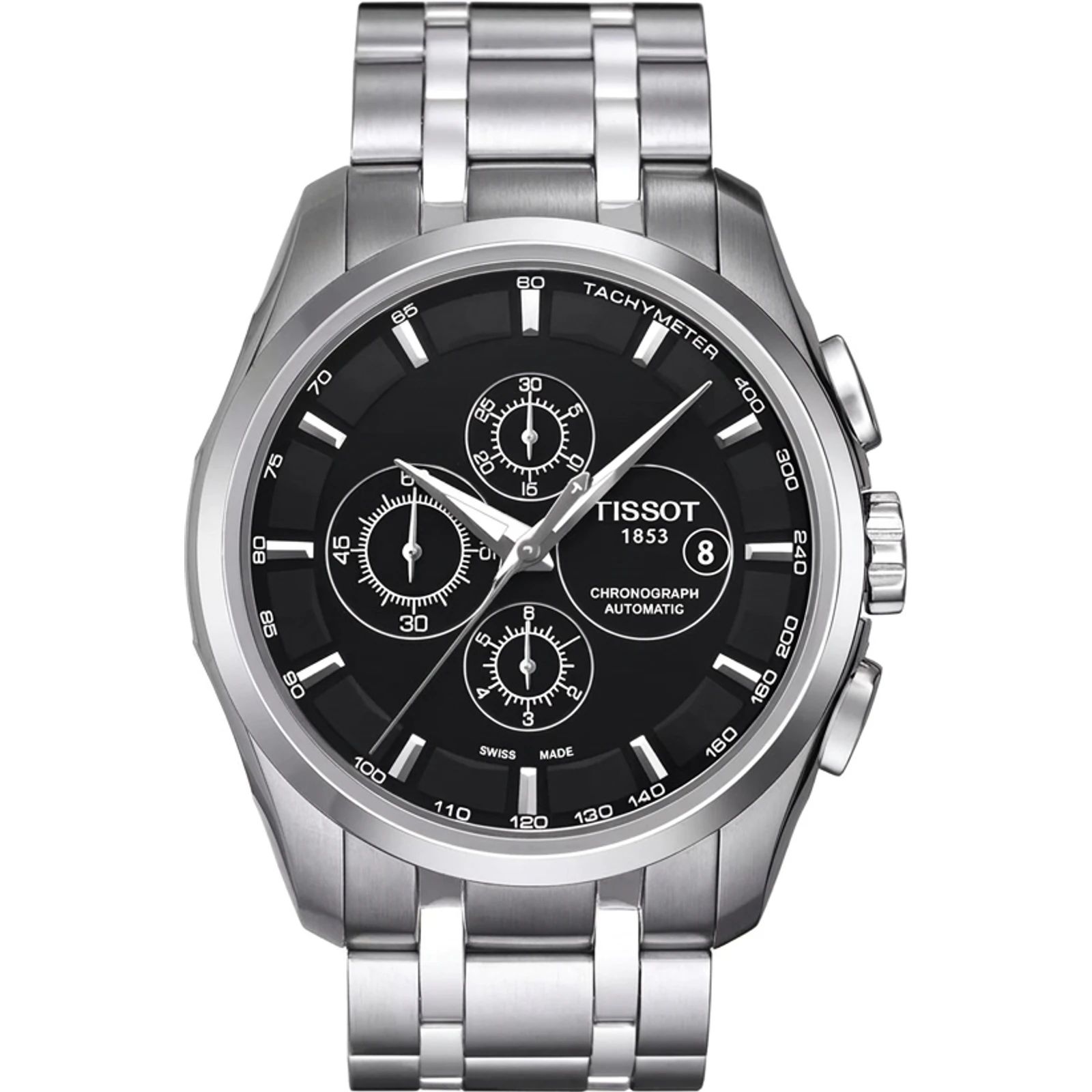 Tissot Couturier Automatic Chronograph, steel/black T0356271105100
