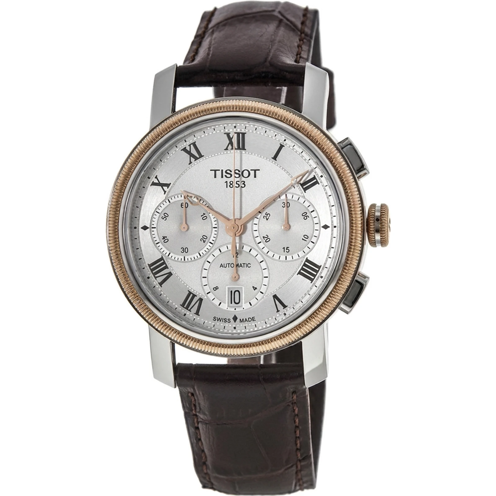 Tissot Bridgeport Automatic, yellow gold PVD T0974272603300