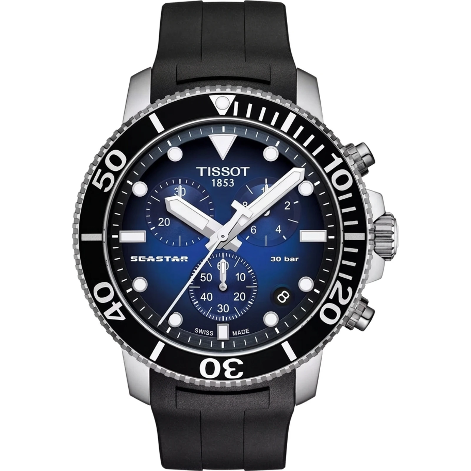 Tissot Seastar 1000 Chronograph 45.5mm, Blue Gradient Dial T1204171704100
