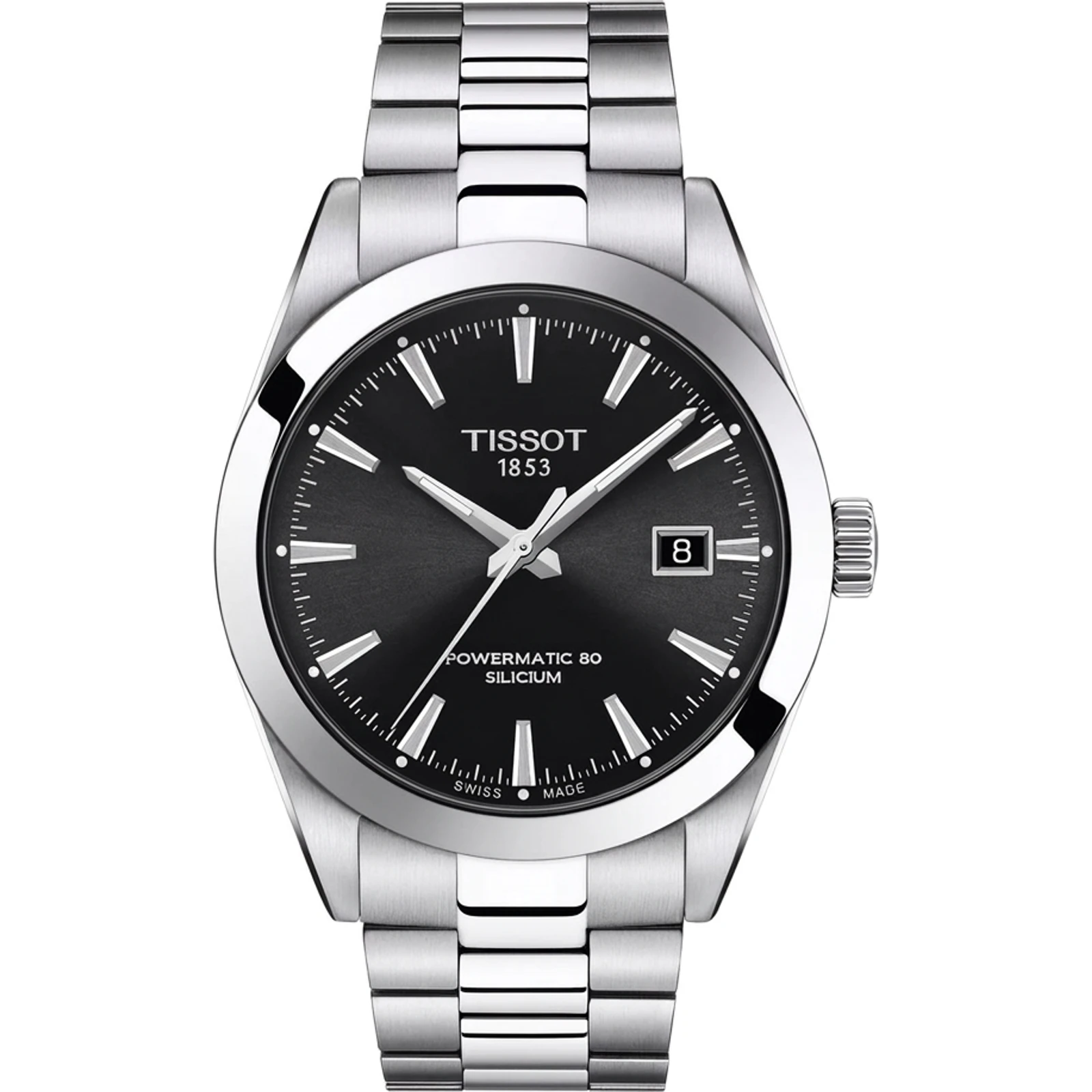 Tissot Gentleman Powermatic 80 Silicium 40mm, Black Dial T1274071105100
