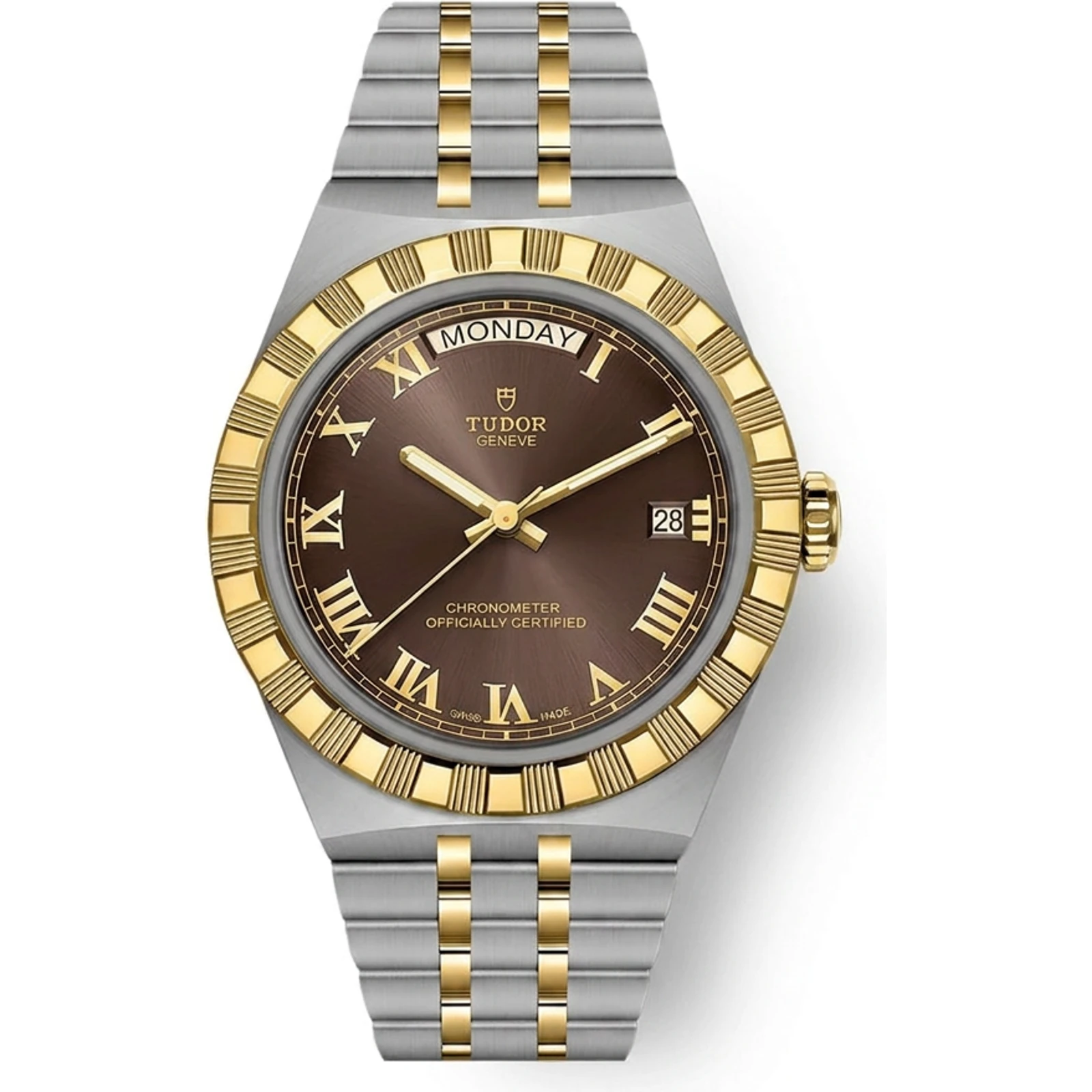 Tudor Royal 40 Steel/Yellow Gold, Brown Roman dial M2840D1A3-0001