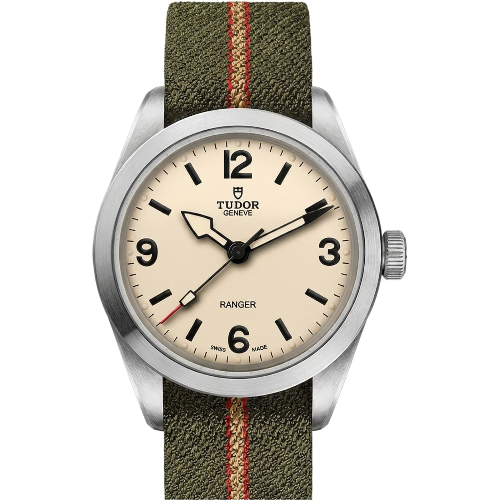 Tudor Ranger 39mm Steel, Dune White dial, NATO/fabric strap M79950-0011