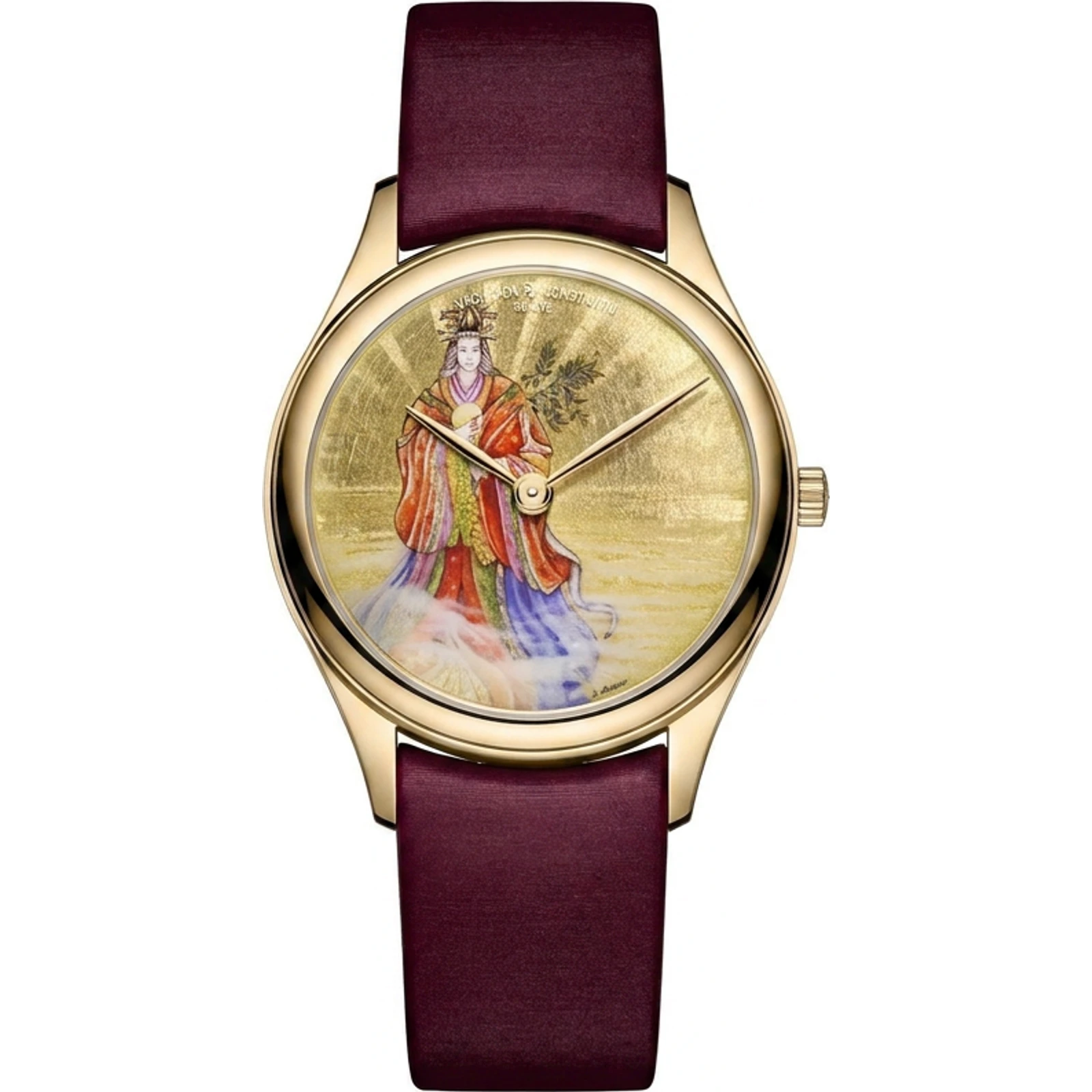 Vacheron Constantin Les Cabinotiers Le Temps Divin - Ode to Amaterasu (36mm yellow gold, Grand Feu enamel) 1420C/000J-161C