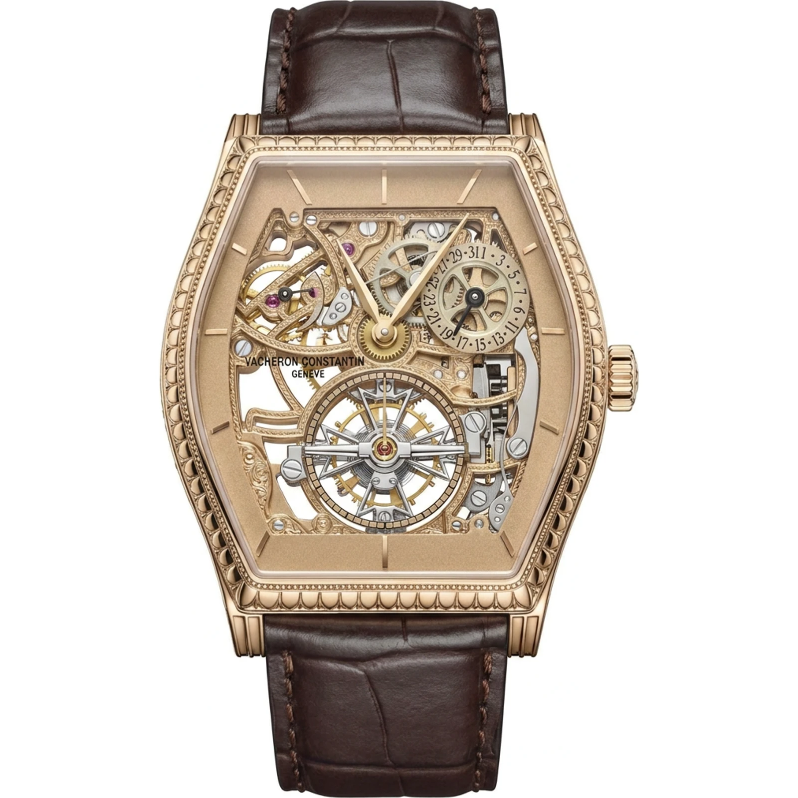 Vacheron Constantin Les Cabinotiers Malte Tourbillon - Tribute to Haussmannian Style (pink gold, skeletonised) 30135/000R-089C