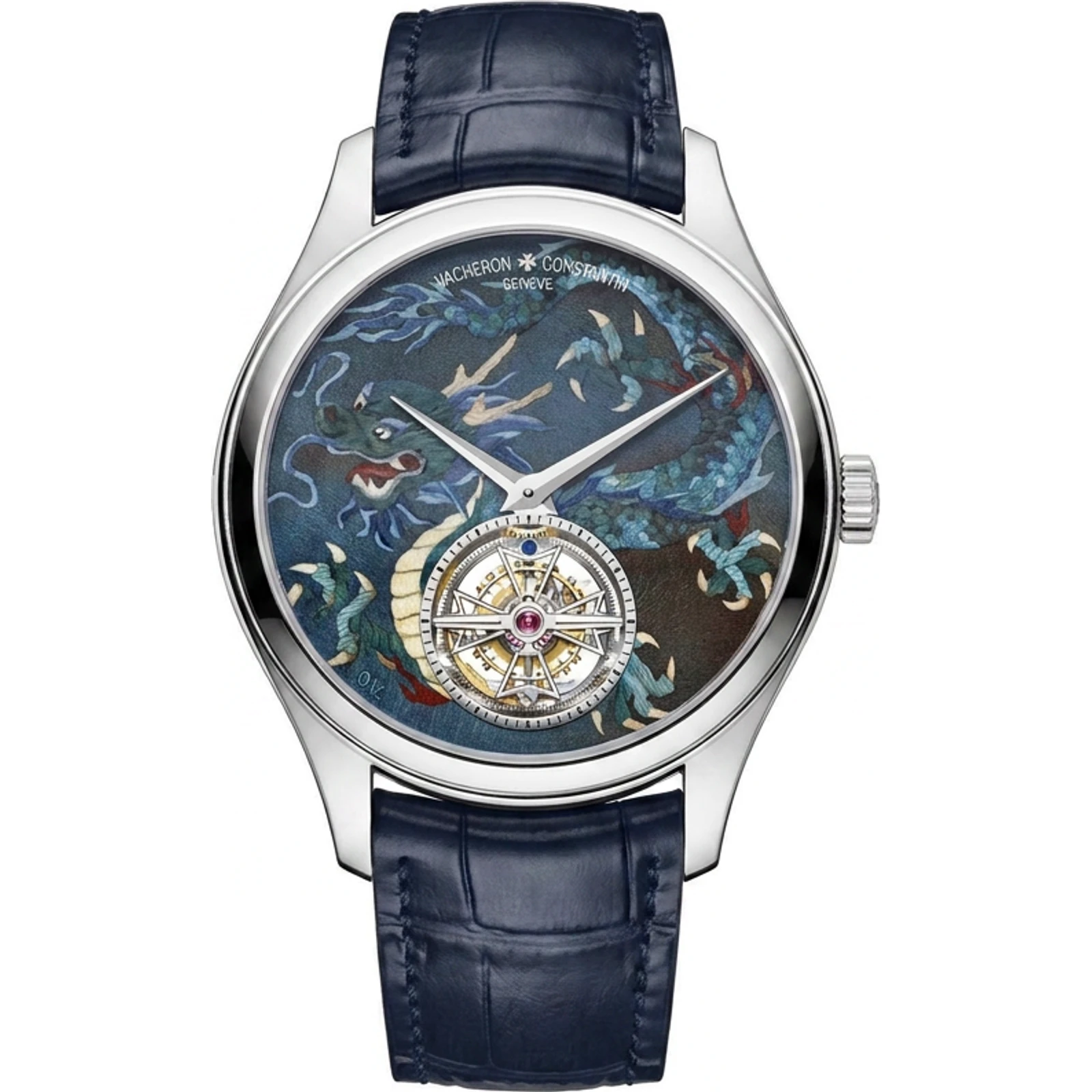 Vacheron Constantin Les Cabinotiers Le Temps Divin - Ode to the Four Guardians, Azure Dragon (white gold tourbillon) 6040C/000G-153C