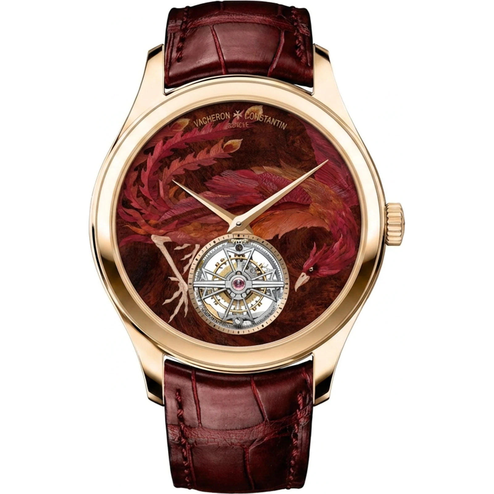 Vacheron Constantin Les Cabinotiers Le Temps Divin - Ode to the Four Guardians, Vermilion/Crimson Bird (pink gold tourbillon) 6040C/000R-152C