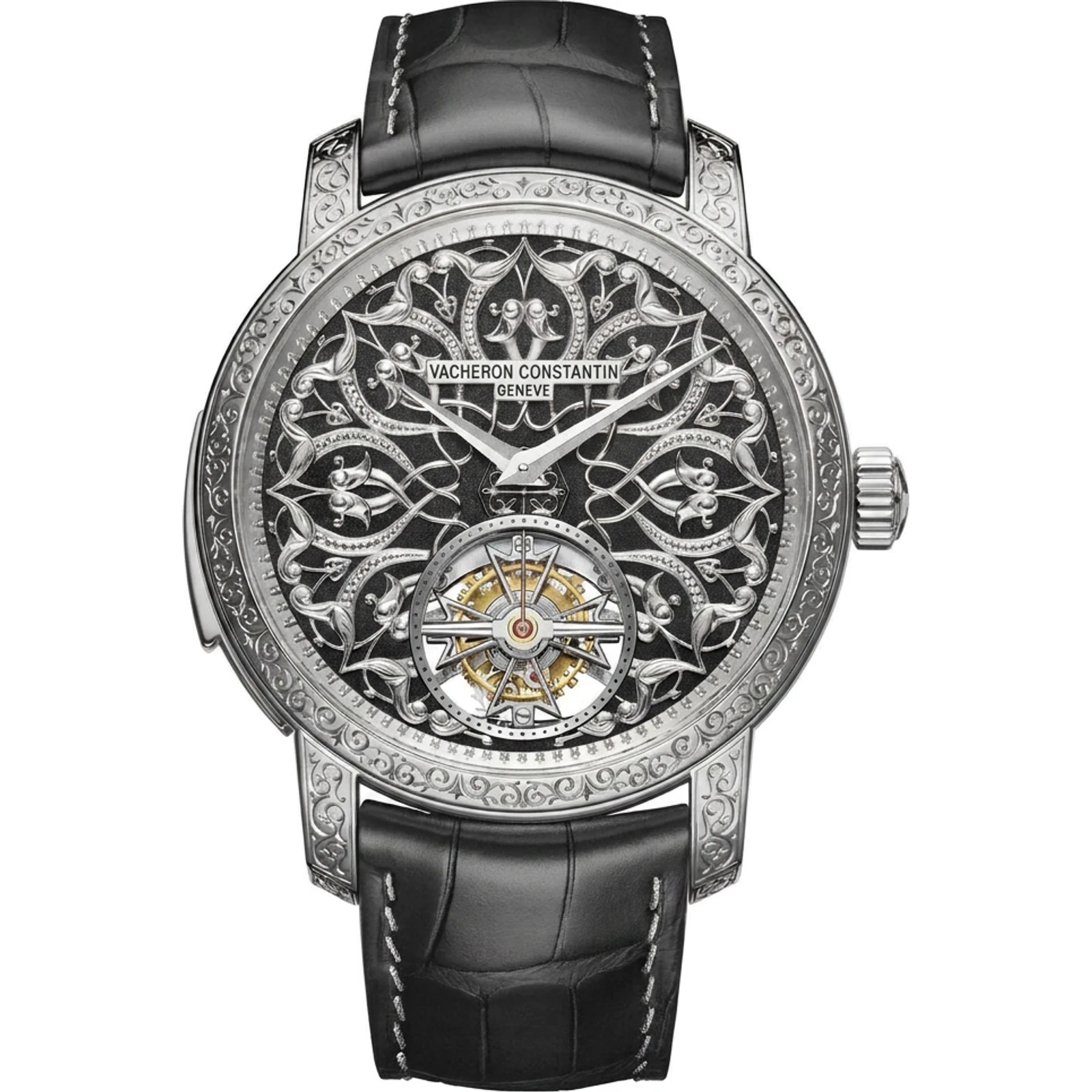 Vacheron Constantin Les Cabinotiers Minute Repeater Tourbillon - Tribute to Arabesque (white gold, engraved) 6650C/000G-084C