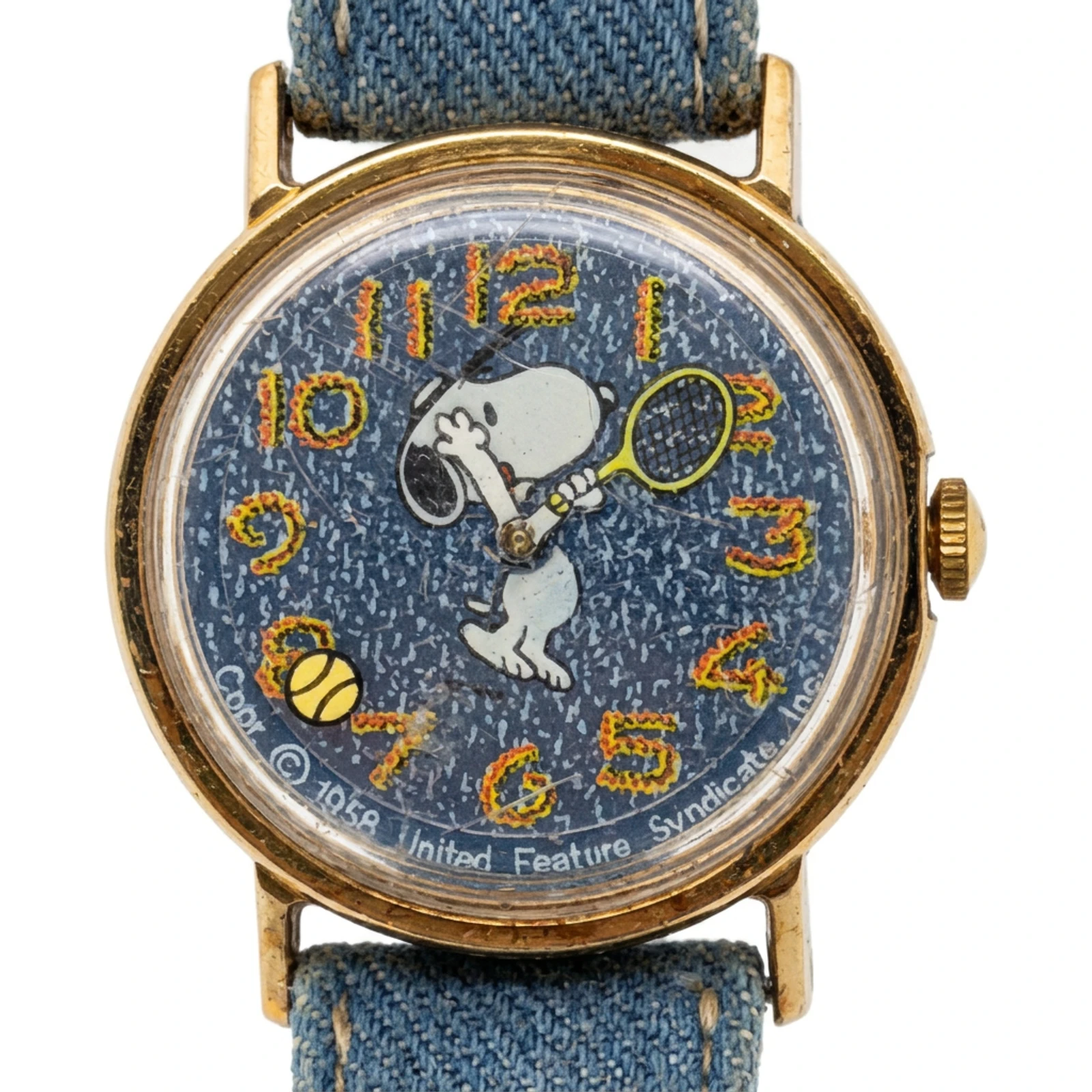 Timex Snoopy Tennis Character Watch Denim 86218 10479