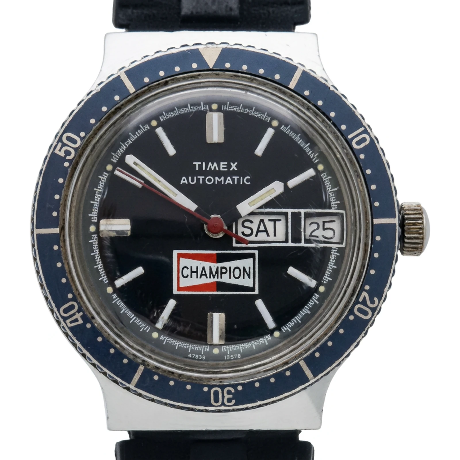 Timex Viscount Day Date Automatic Dive Watch 47970 10978