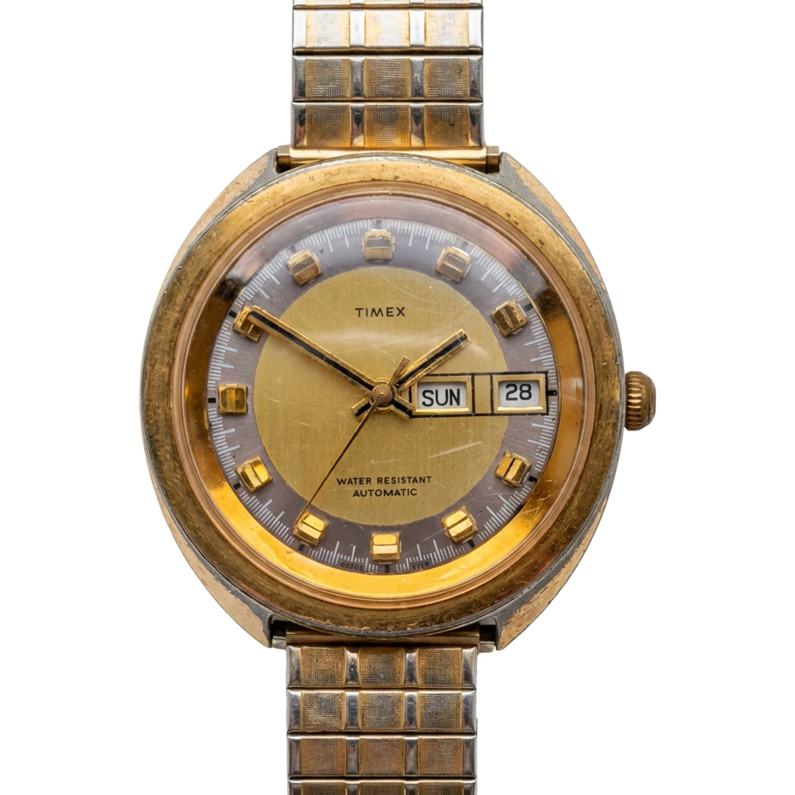Timex Viscount Day Date Automatic Watch 46860 3373