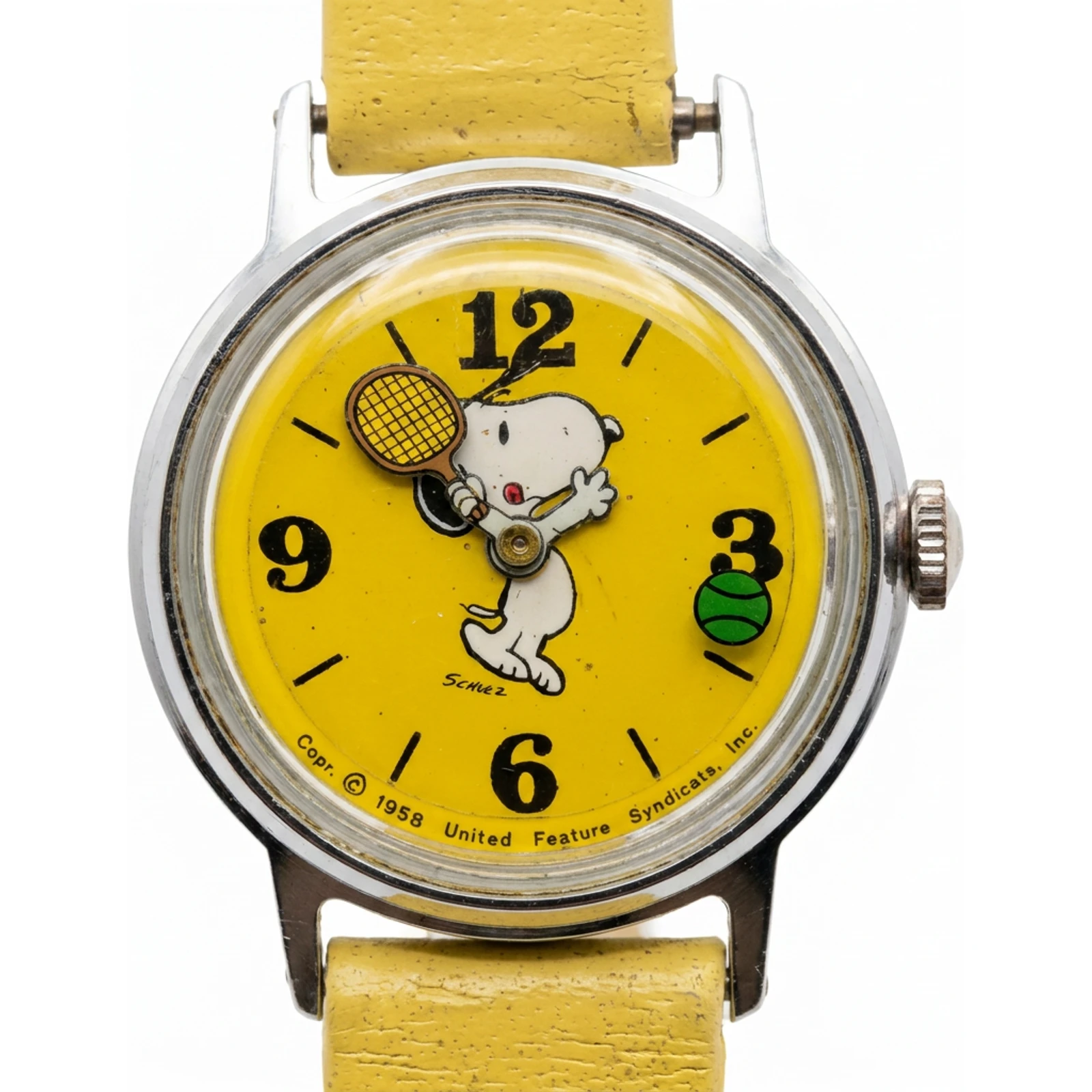 Timex Snoopy Tennis Character Watch Yellow 39016 02478 39018 02478