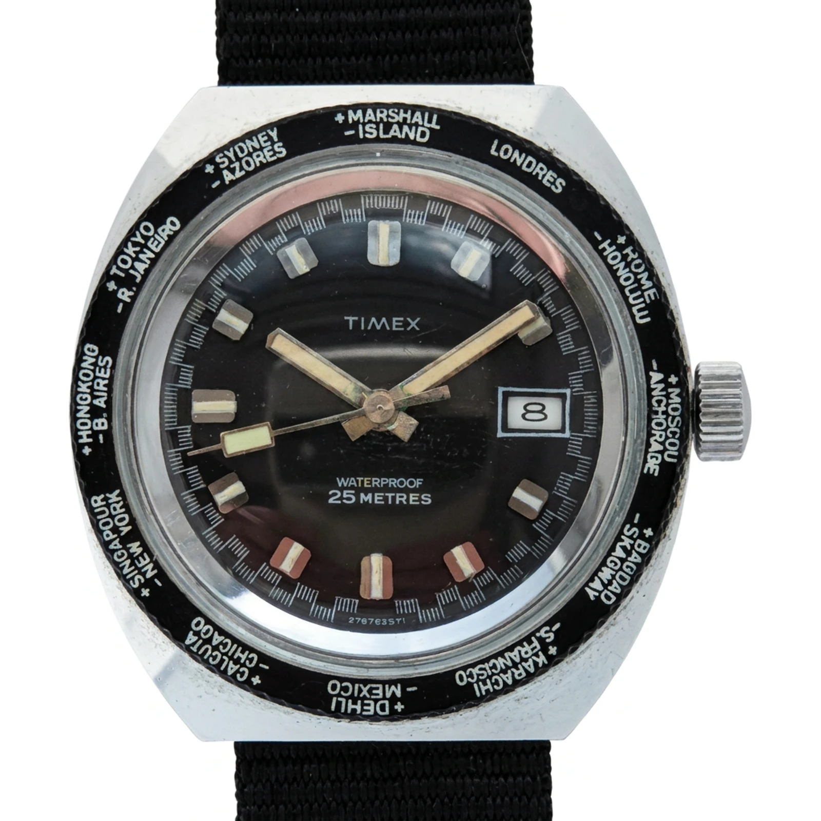 Timex Marlin Calendar World Time Watch 27676 2571