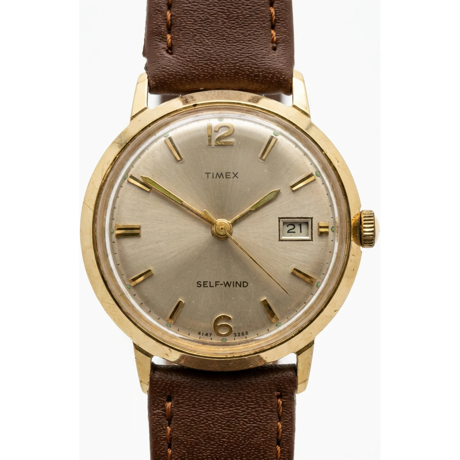Timex Viscount Calendar Self-Wind Watch 4147 3268