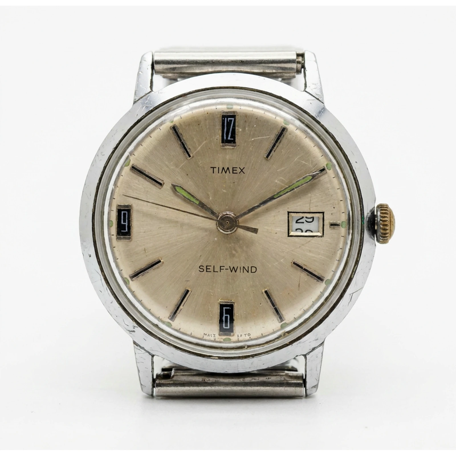 Timex Viscount Calendar Self-Wind Watch 4117 3270