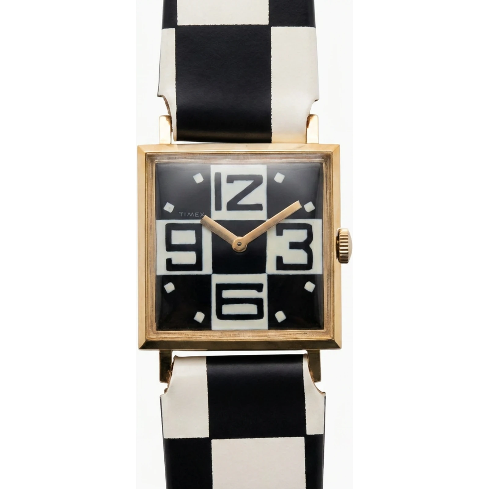 Timex Fun Timer Watch Black and White Check 3060 2368