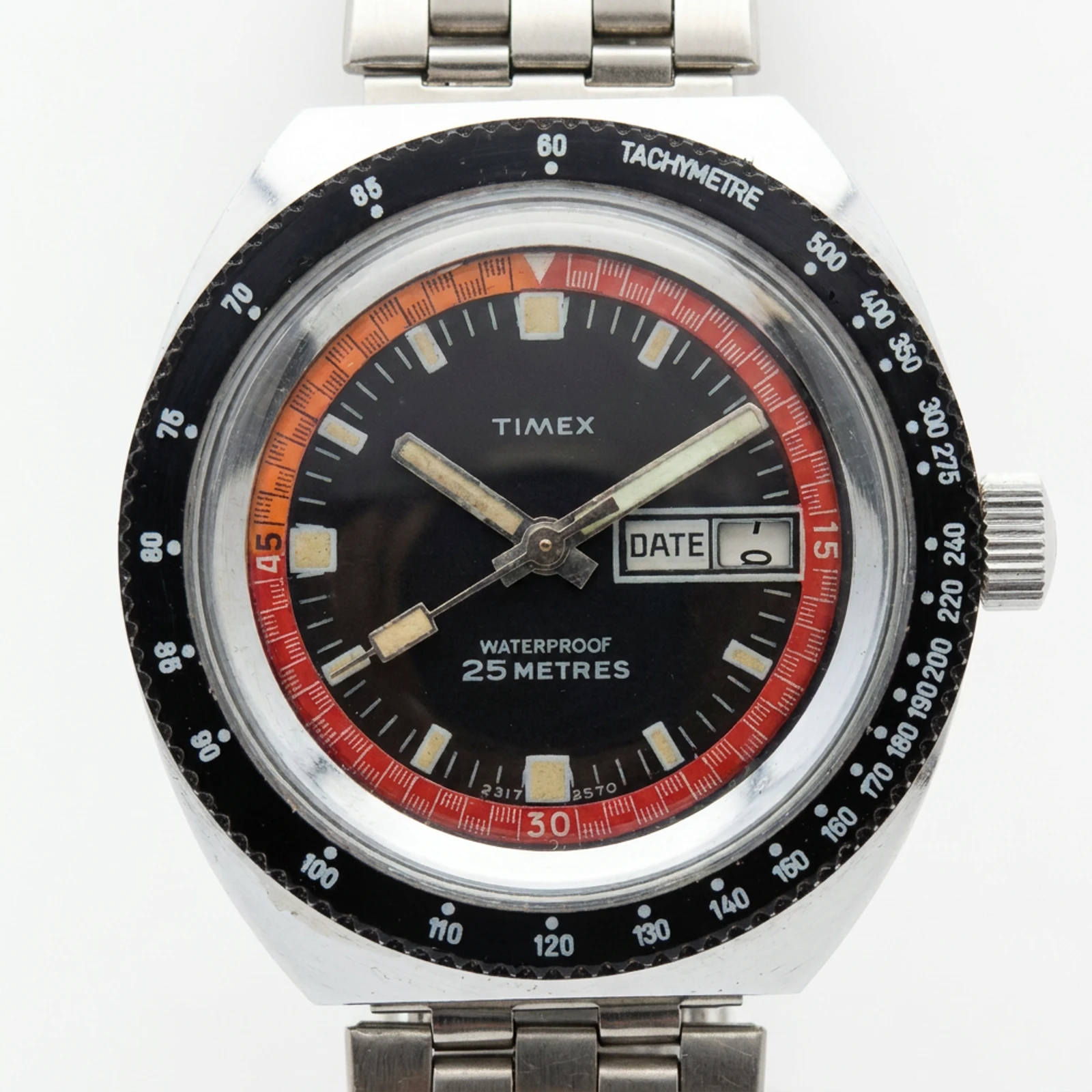 Timex Skin Diver / Marlin Calendar Watch 2317 2570