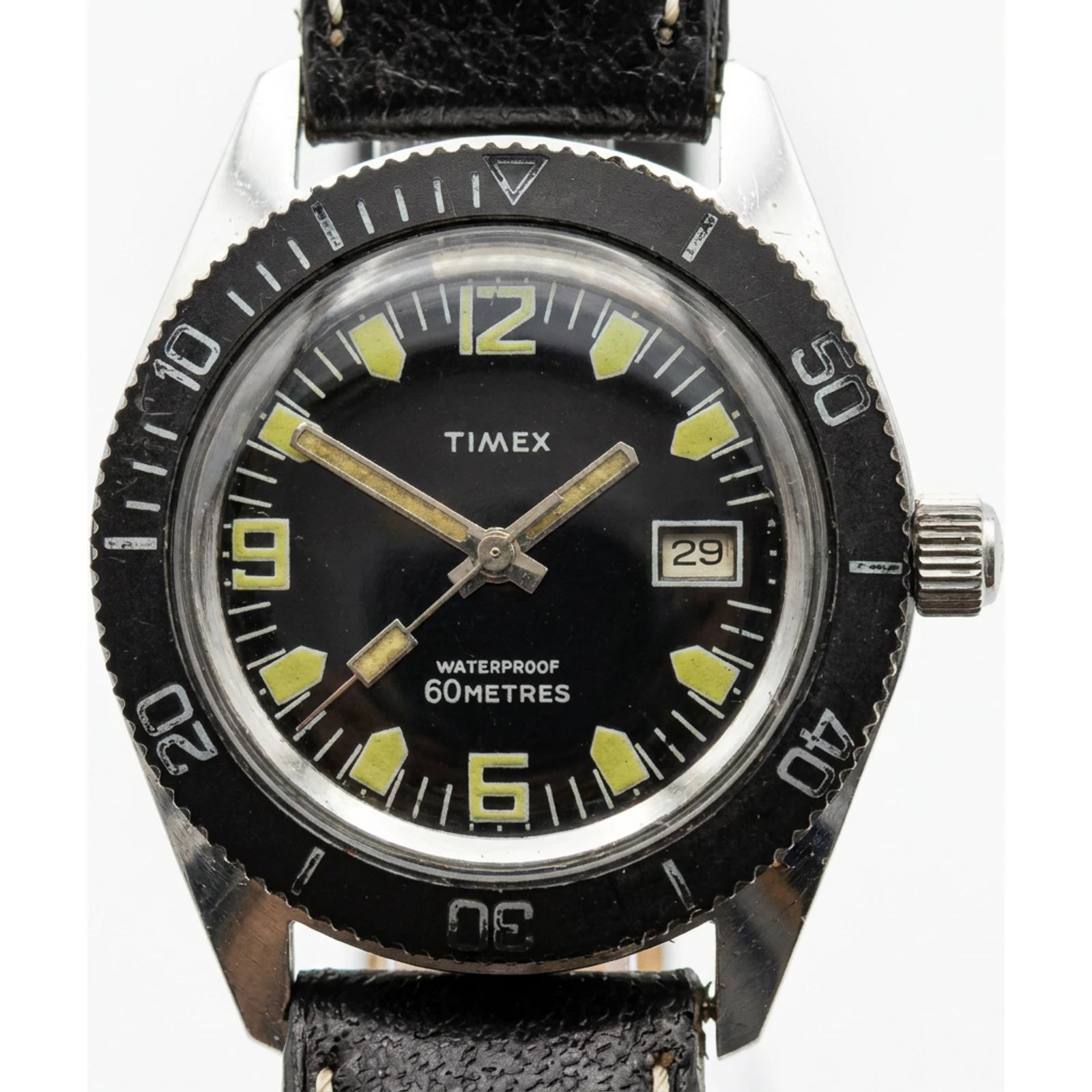 Timex Skin Diver Watch Blue 2157 2570