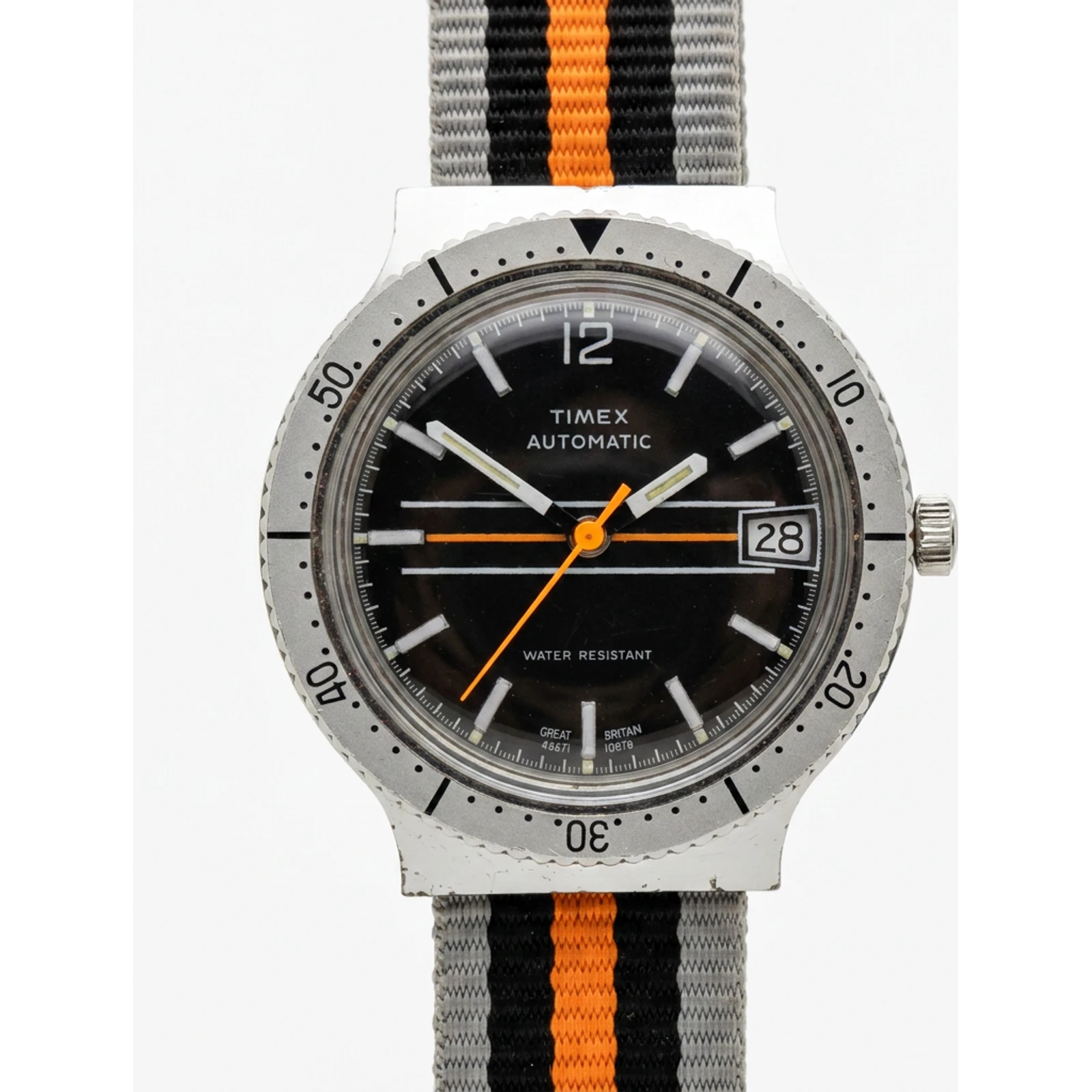 Timex Viscount Calendar Automatic Dive Watch 46671 10878