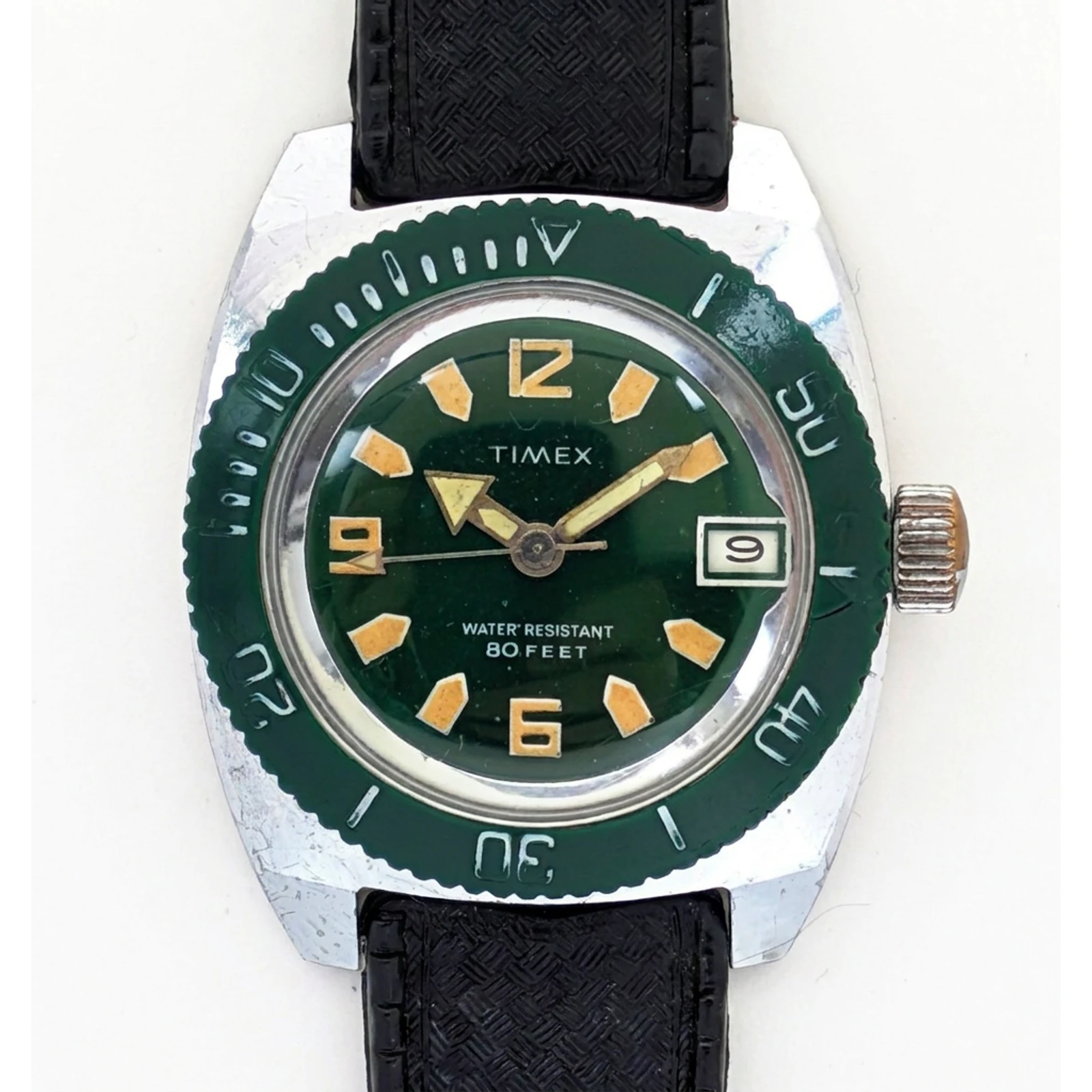 Timex Sprite Calendar Dive Watch 2217 2570